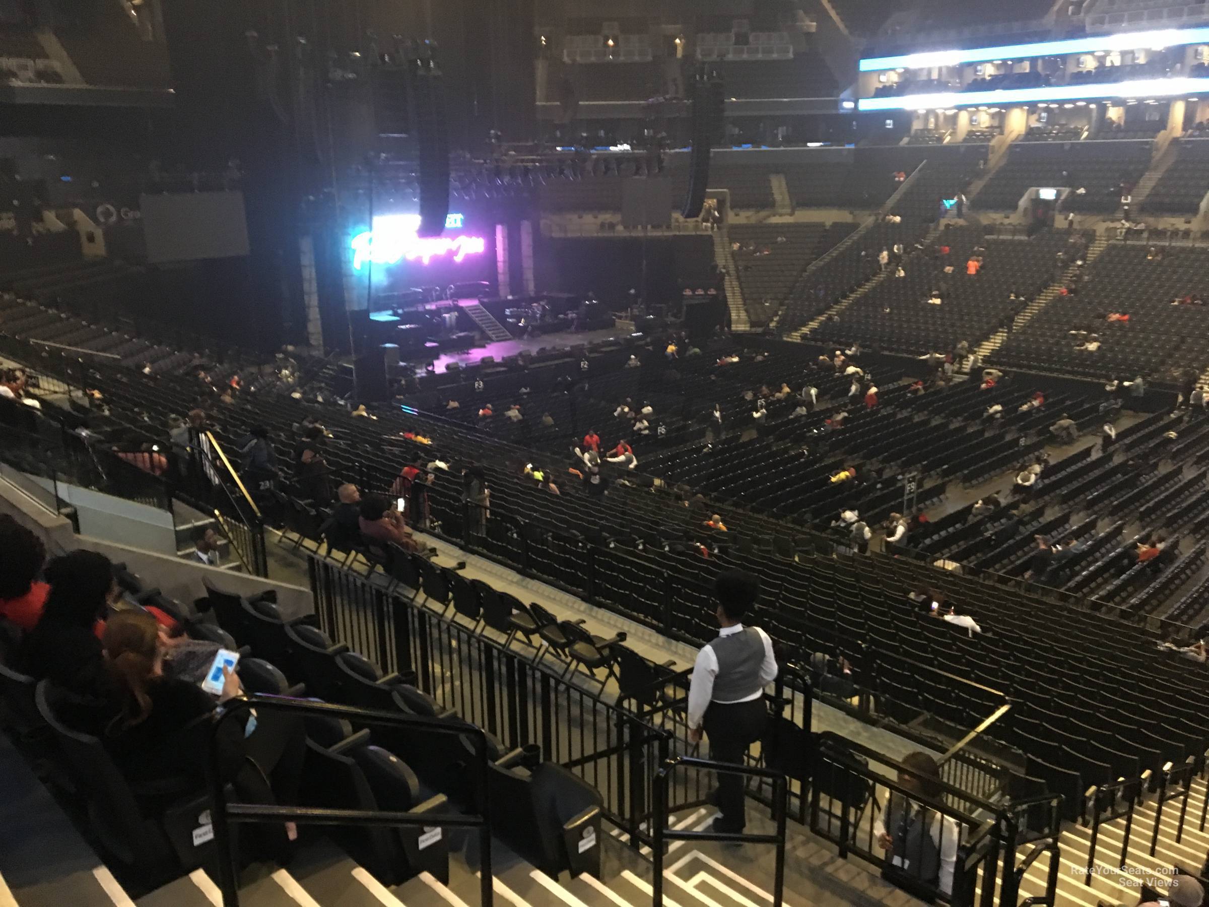 section 122, row 6 seat view  for concert - barclays center