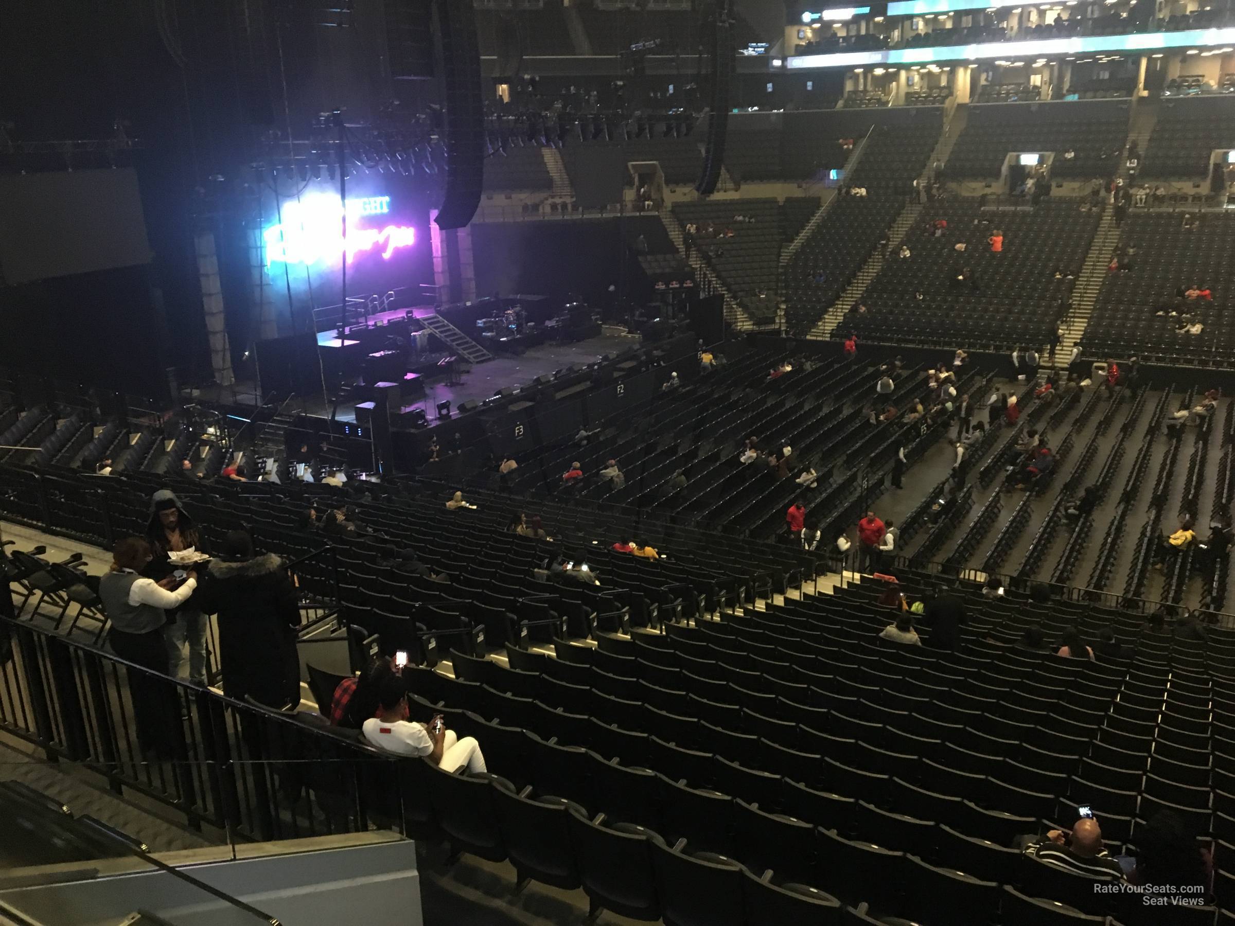 section 124, row 6 seat view  for concert - barclays center