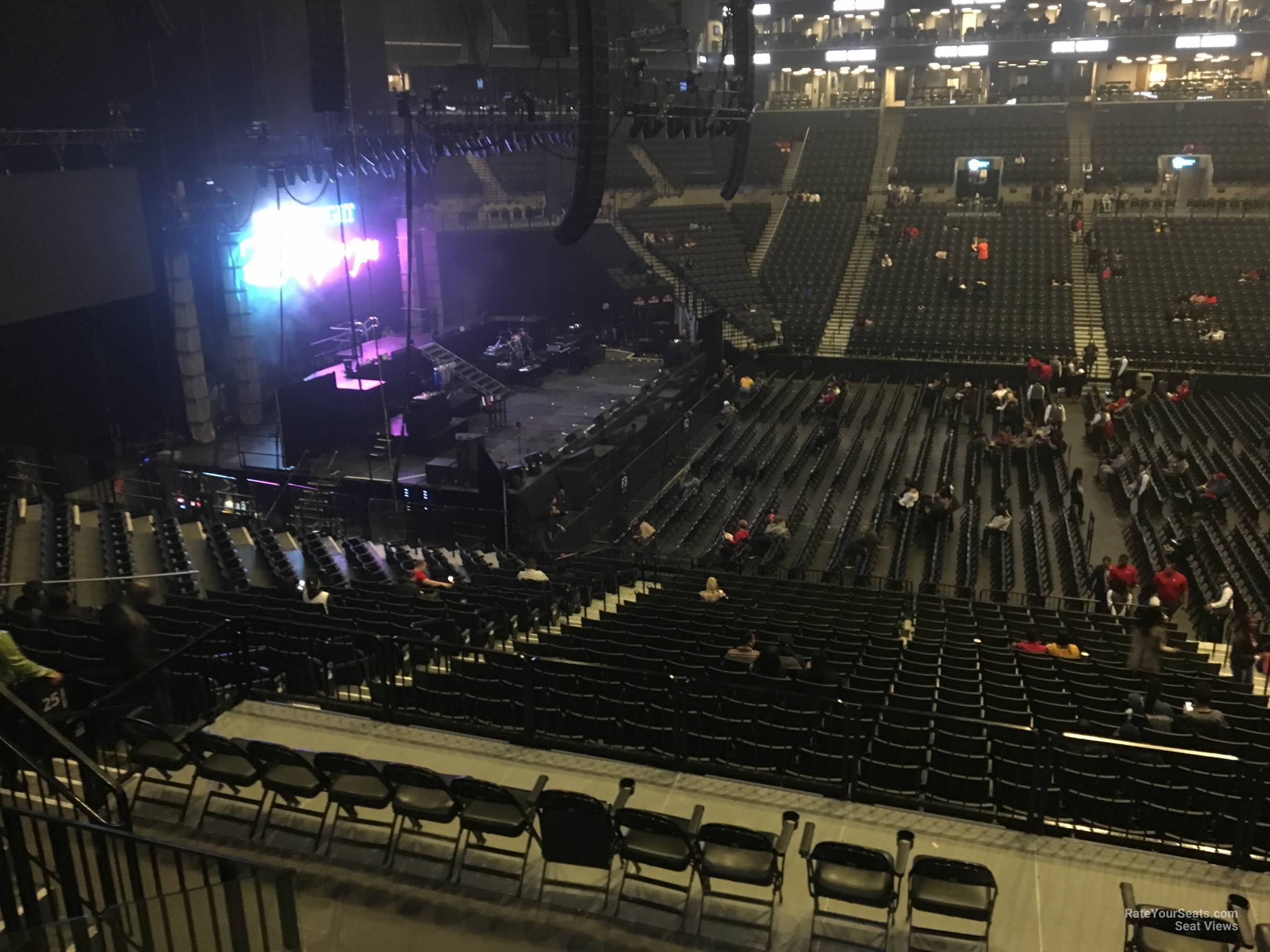 section 125, row 6 seat view  for concert - barclays center