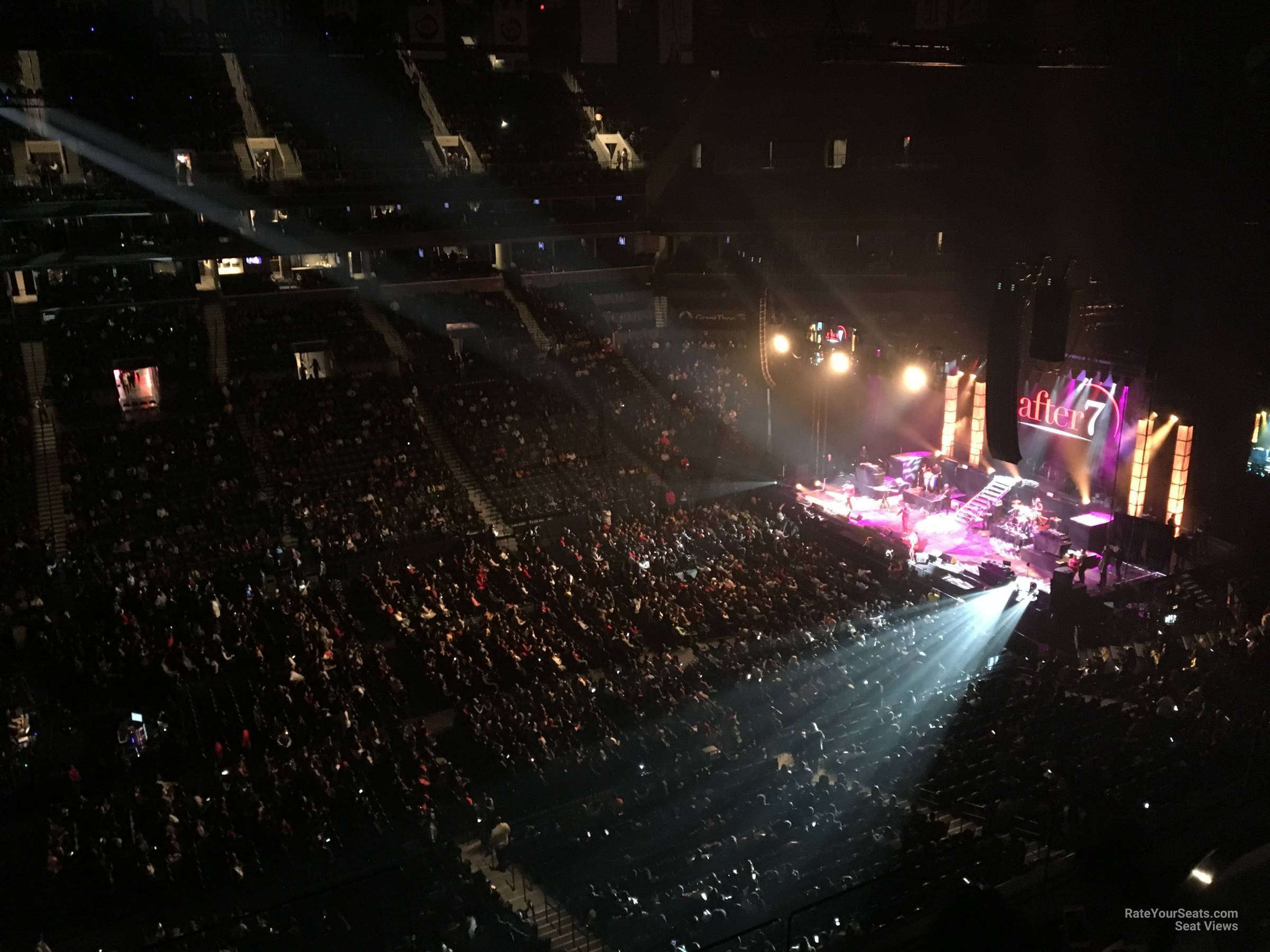 section 210, row 4 seat view  for concert - barclays center