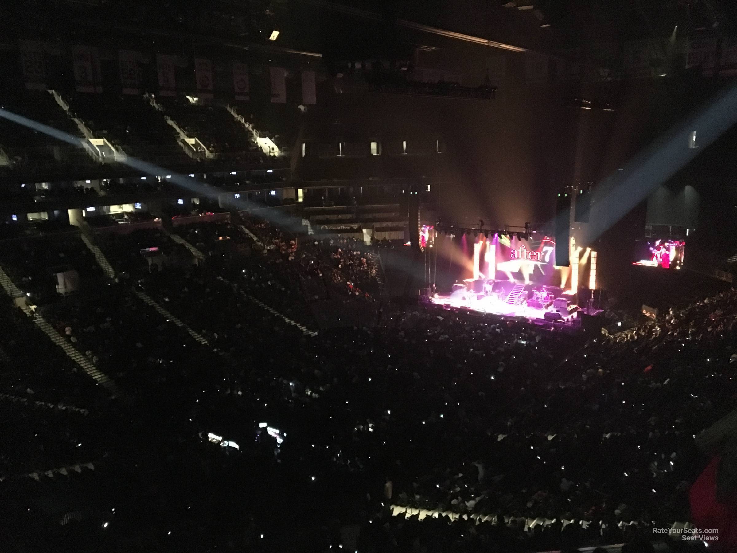 section 213, row 8 seat view  for concert - barclays center