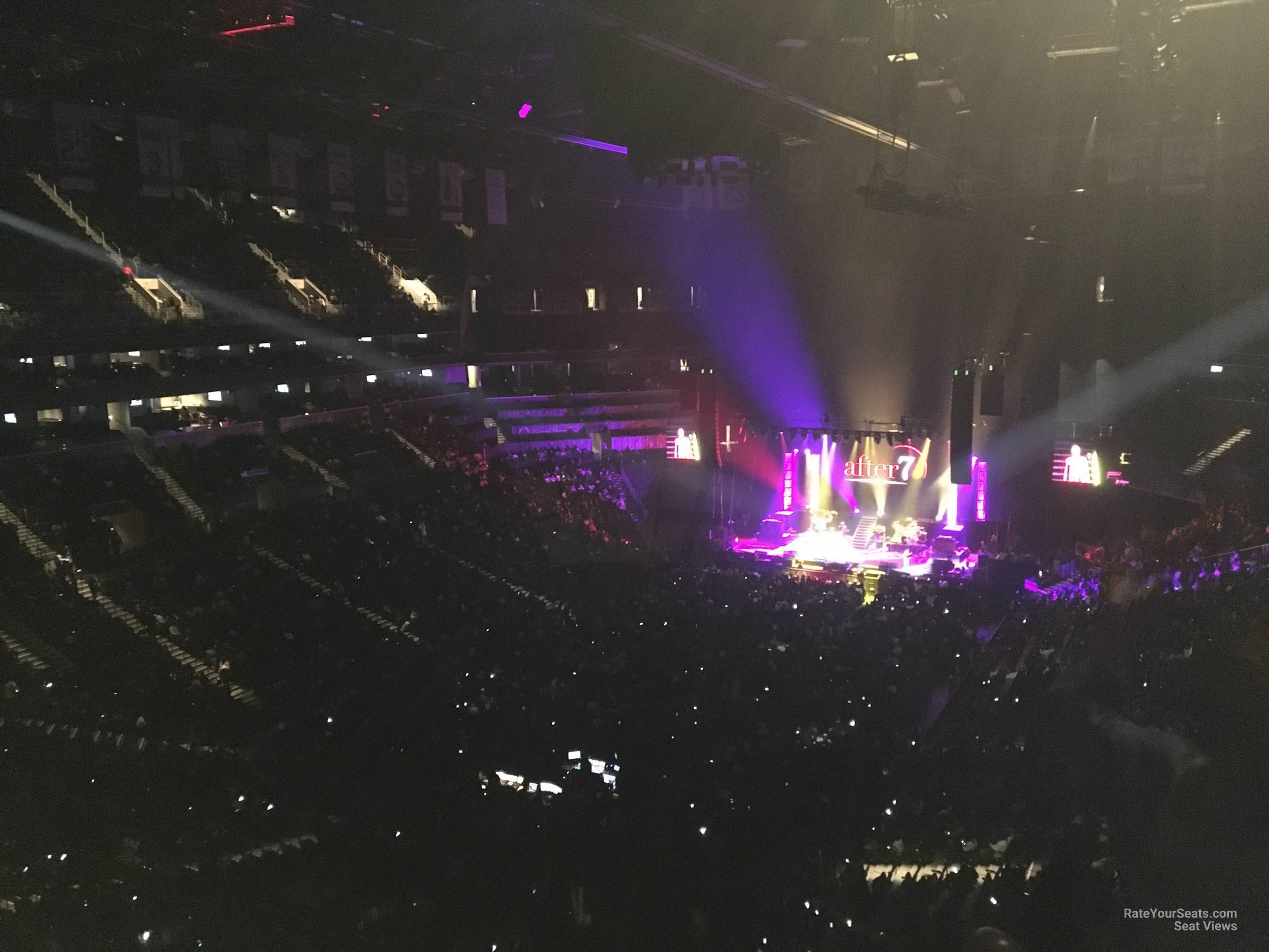 section 214, row 8 seat view  for concert - barclays center