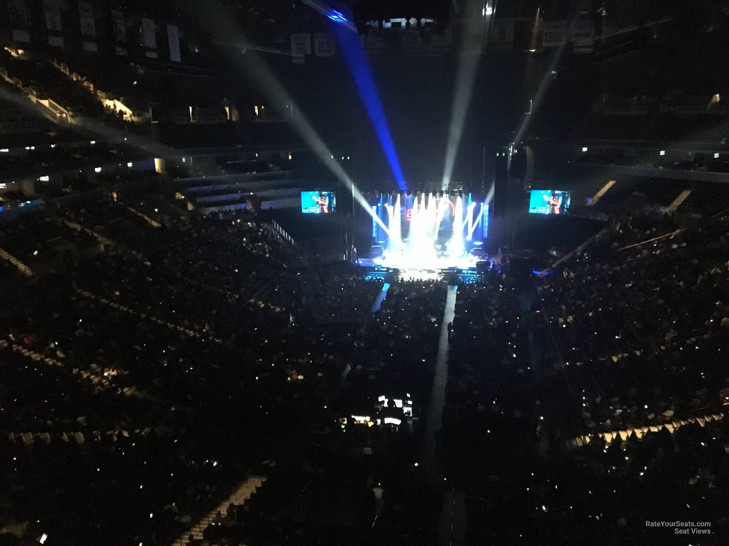 section 215, row 8 seat view  for concert - barclays center