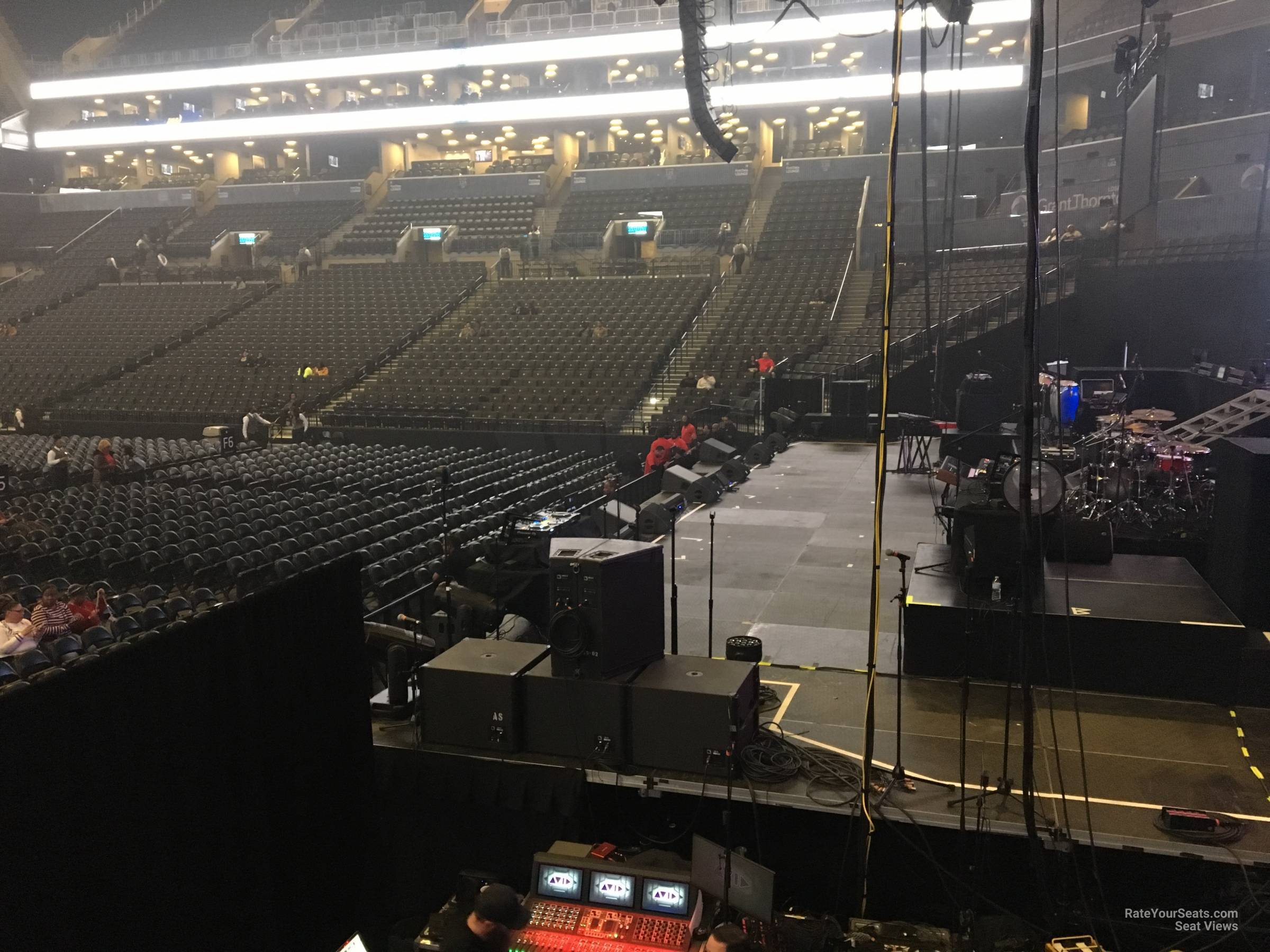 section 4, row 3 seat view  for concert - barclays center