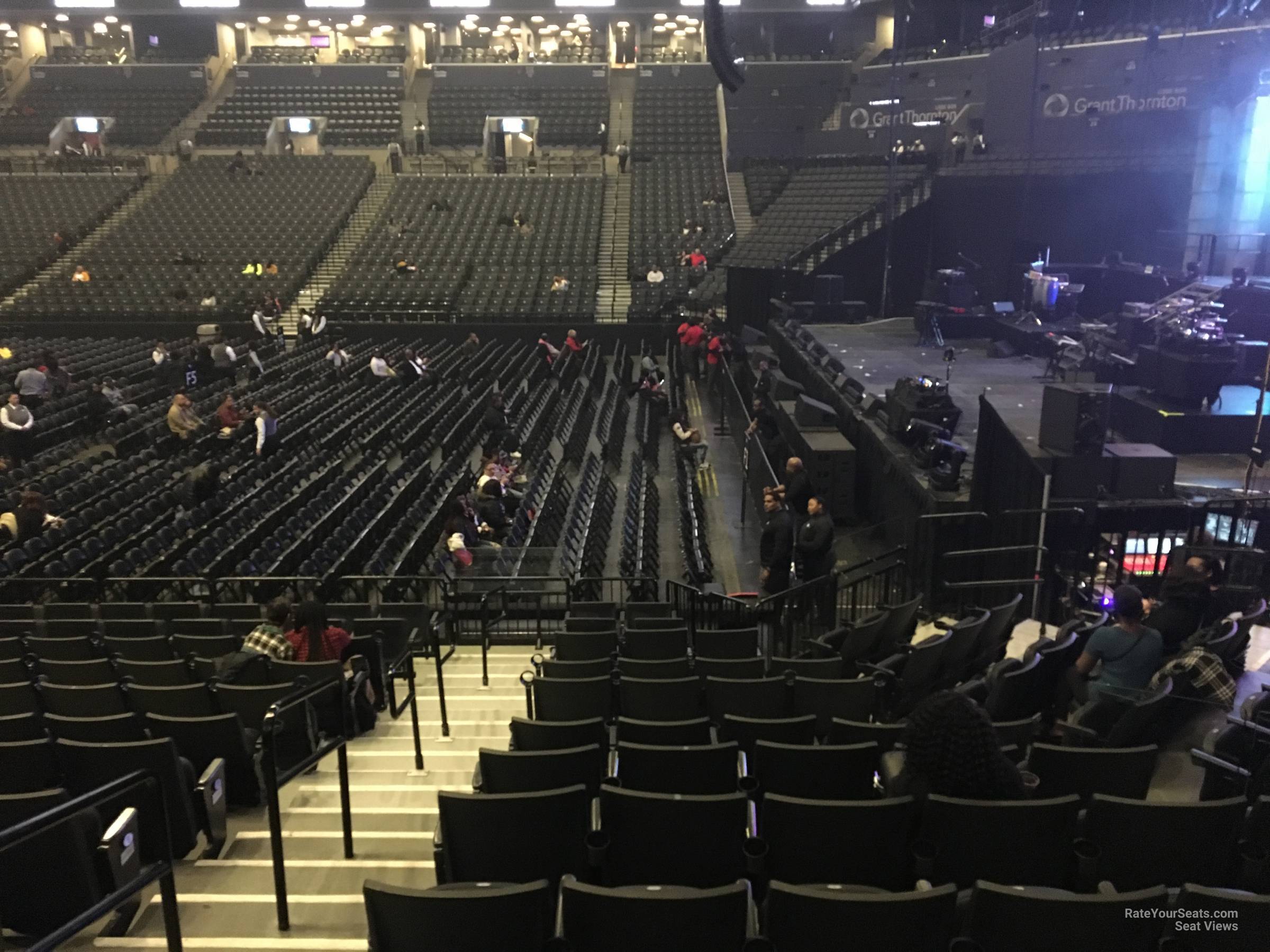 section 6, row 10 seat view  for concert - barclays center