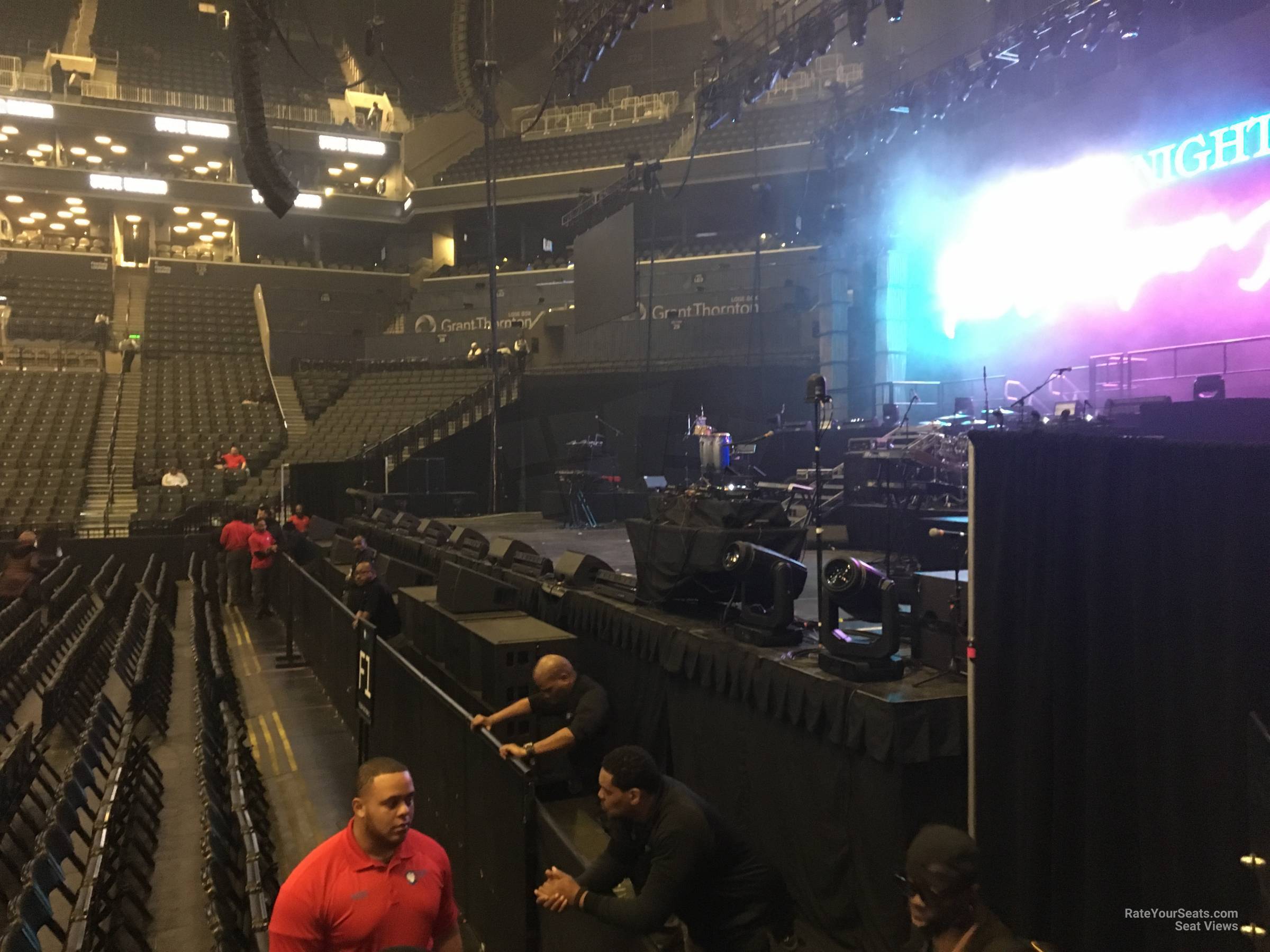 section 6, row 3 seat view  for concert - barclays center