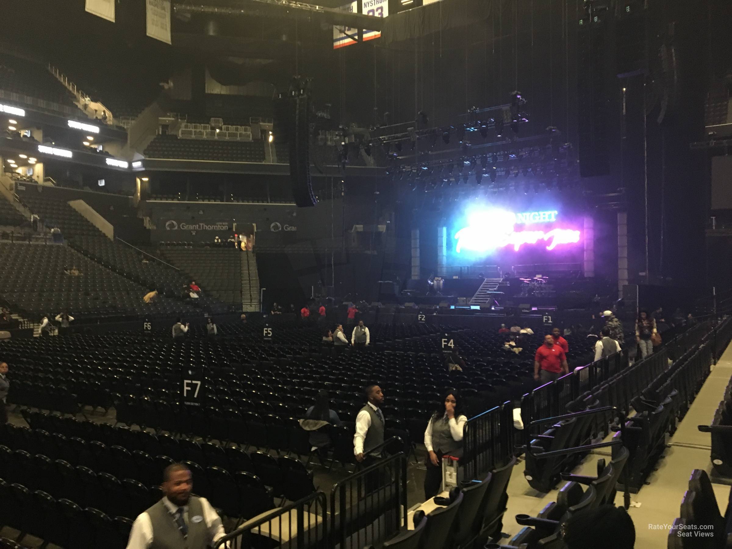 section 9, row 3 seat view  for concert - barclays center