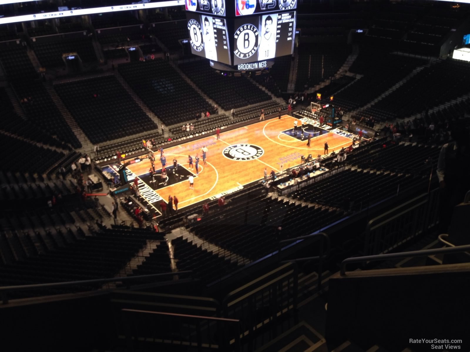 section 211, row 7 seat view  for basketball - barclays center