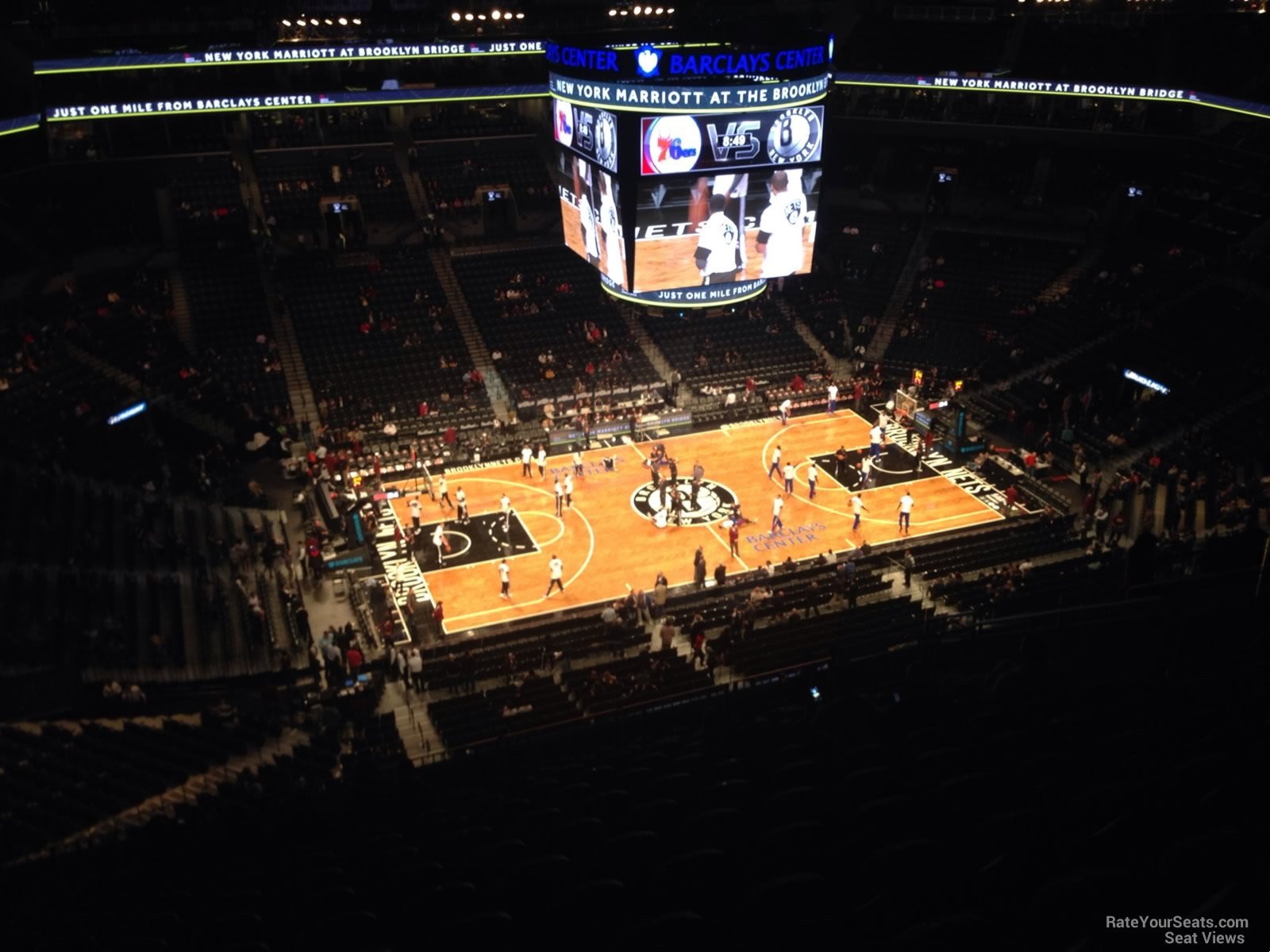 section 226, row 14 seat view  for basketball - barclays center