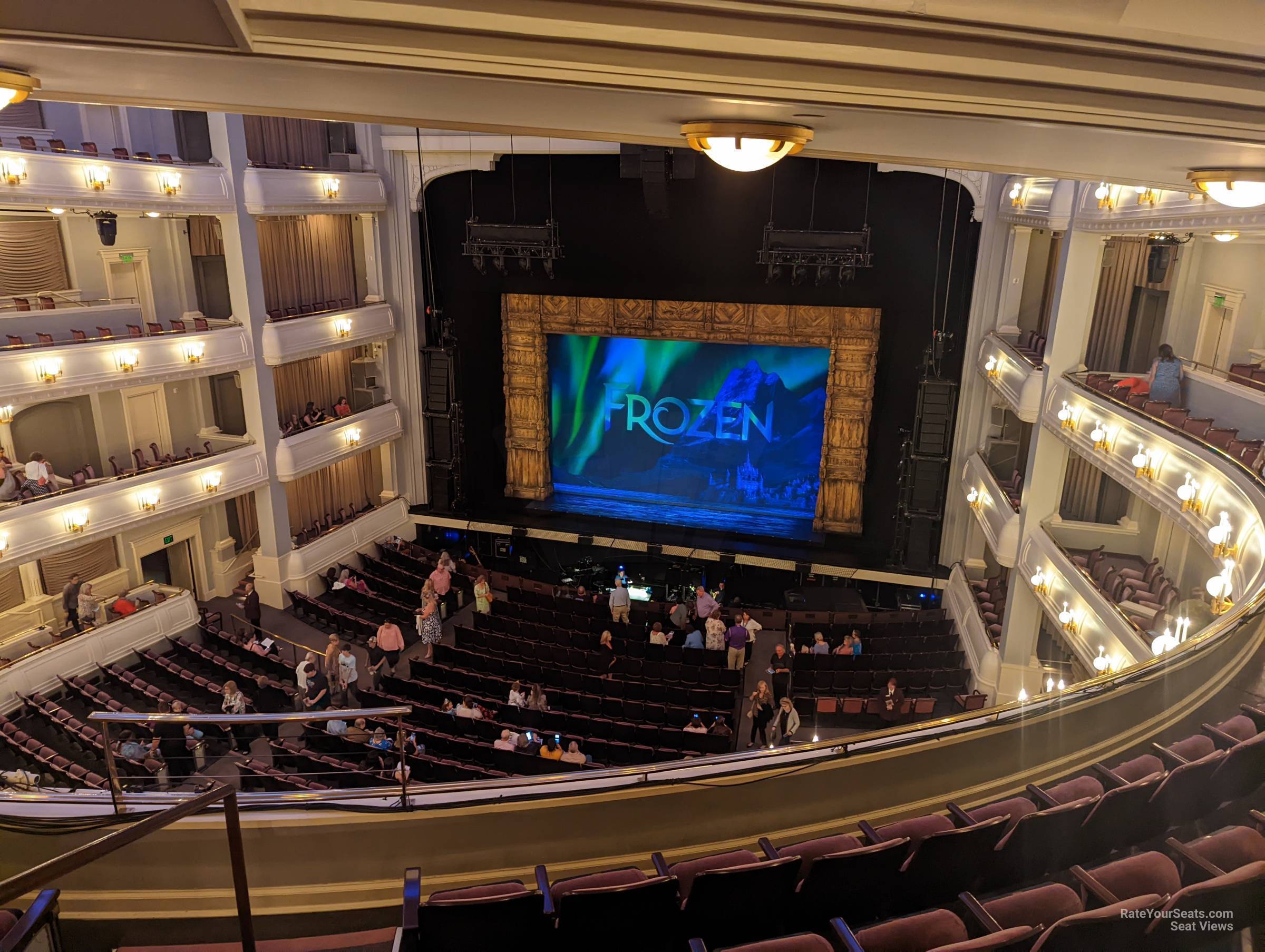 mezzanine right, row f seat view  - bass performance hall