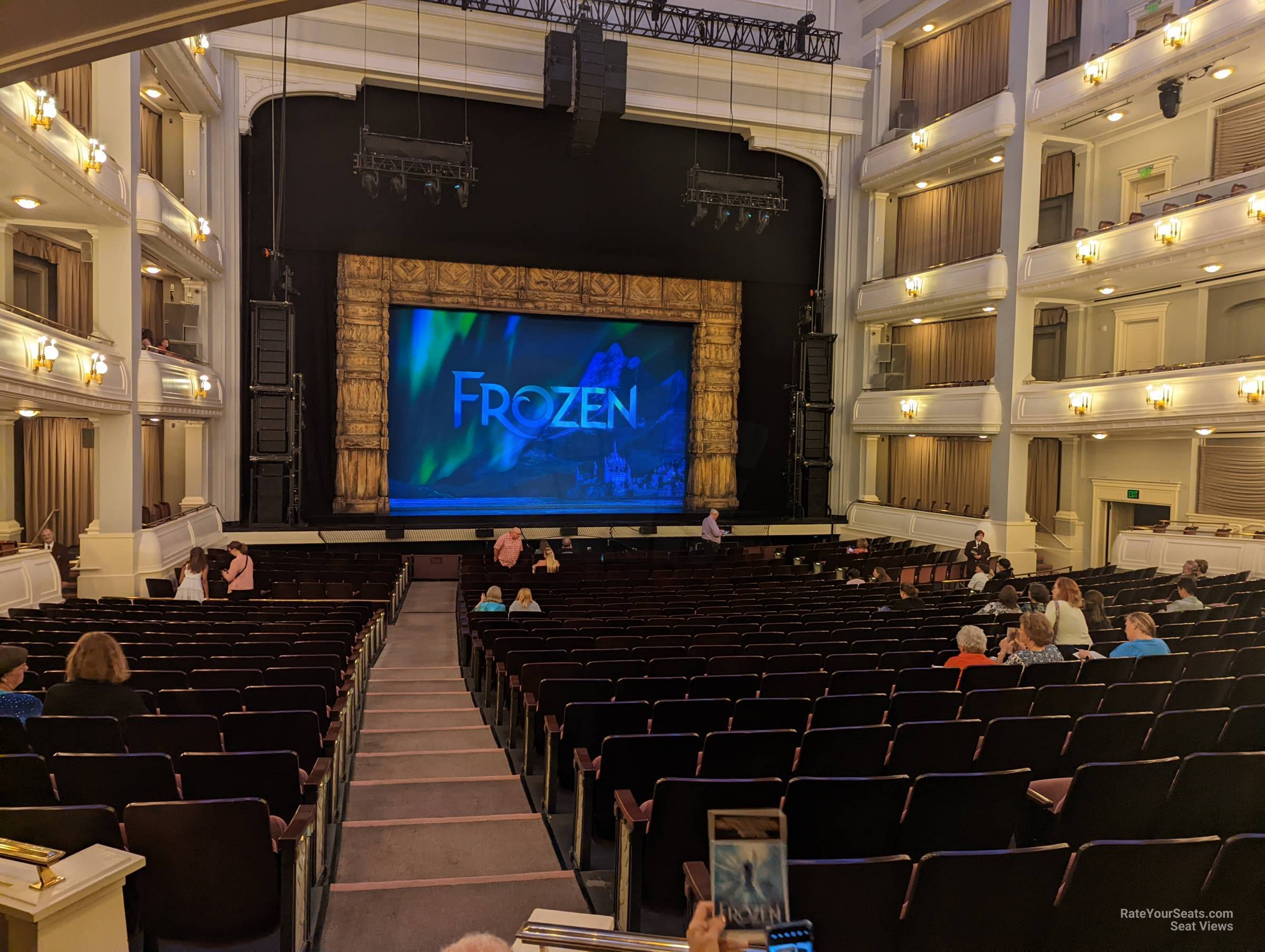 parterre center, row w seat view  - bass performance hall