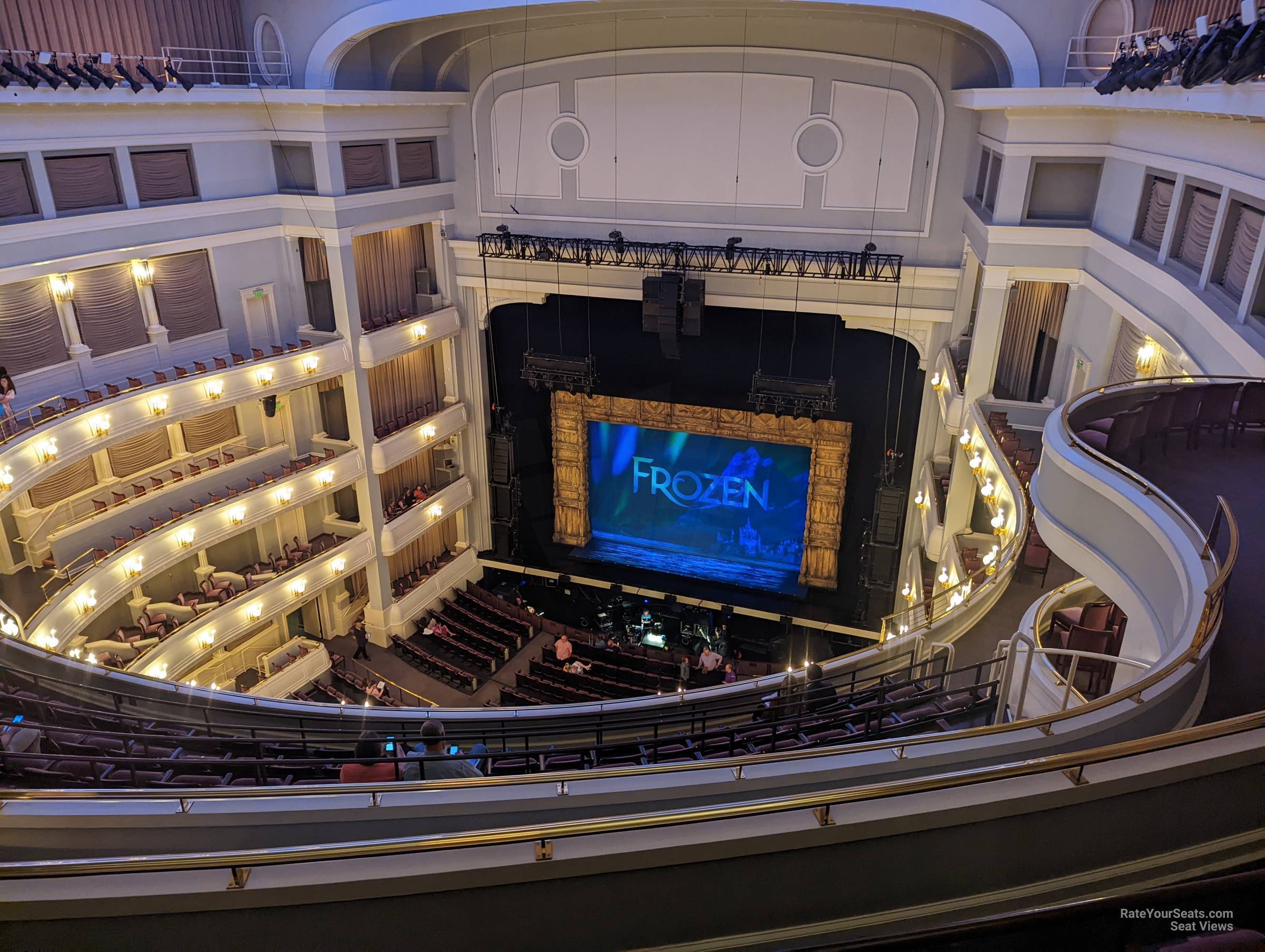 upper gallery right, row i seat view  - bass performance hall