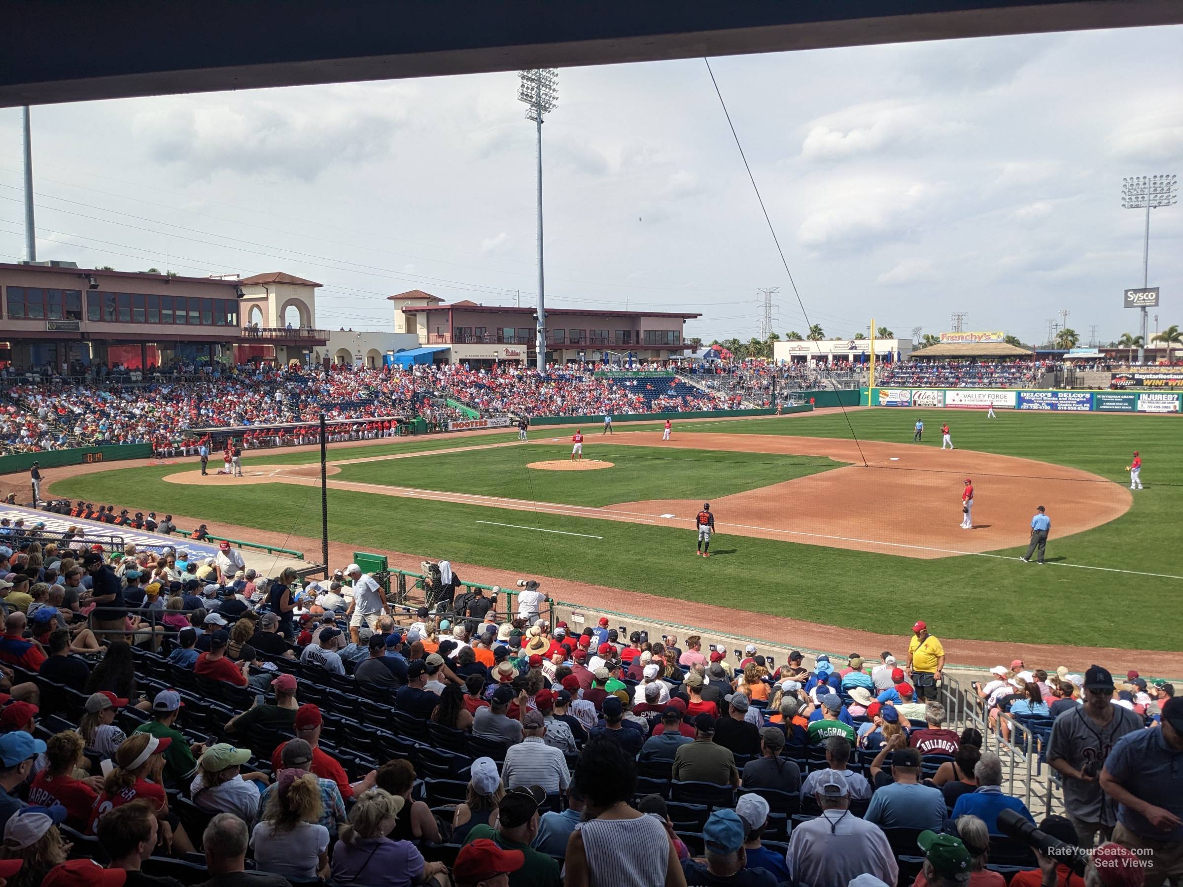 section 104, row 23 seat view  - baycare ballpark