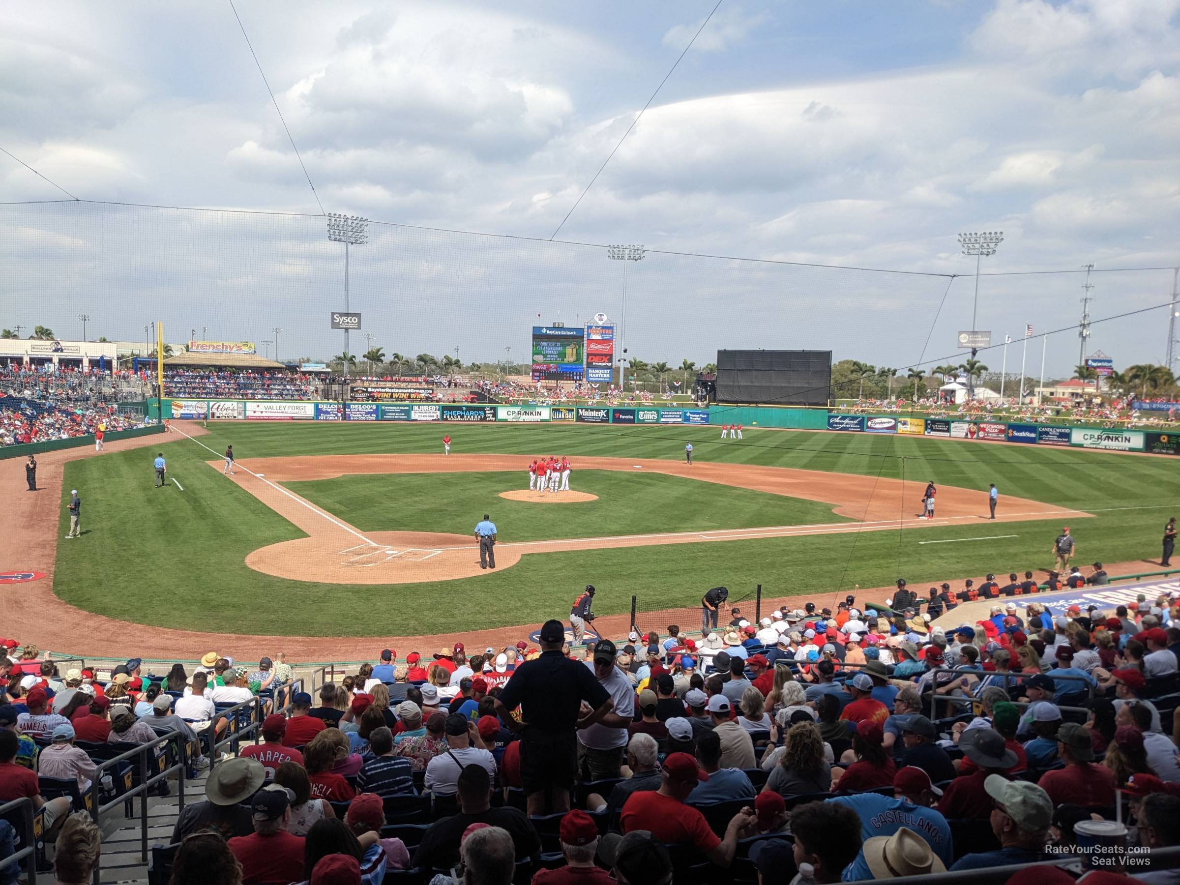 section 109, row 18 seat view  - baycare ballpark