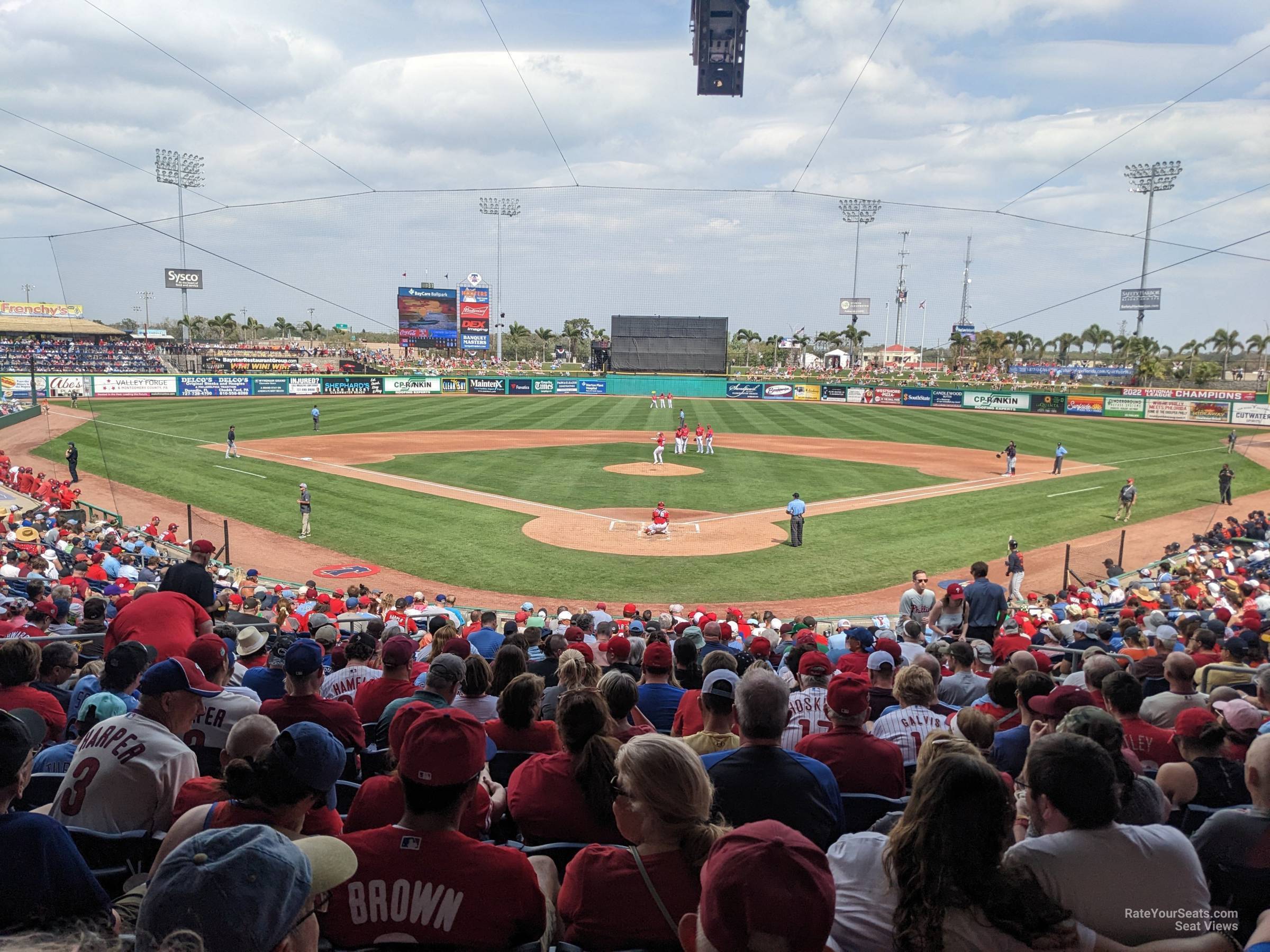 section 111, row 18 seat view  - baycare ballpark