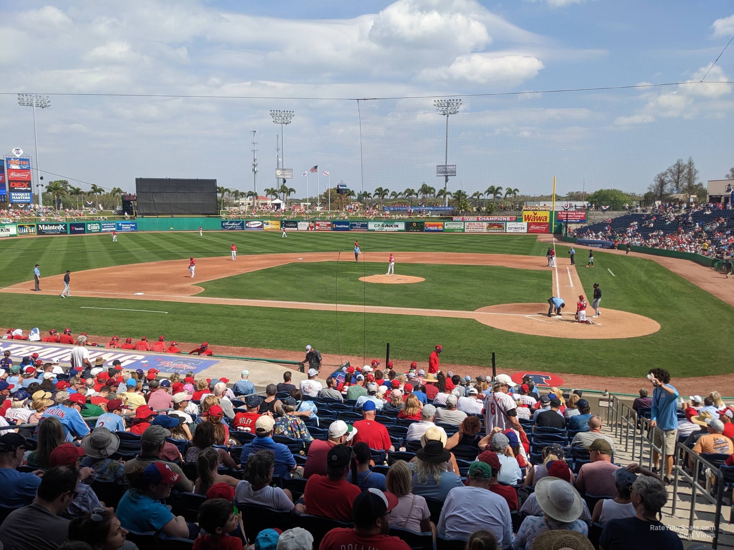 section 114, row 18 seat view  - baycare ballpark