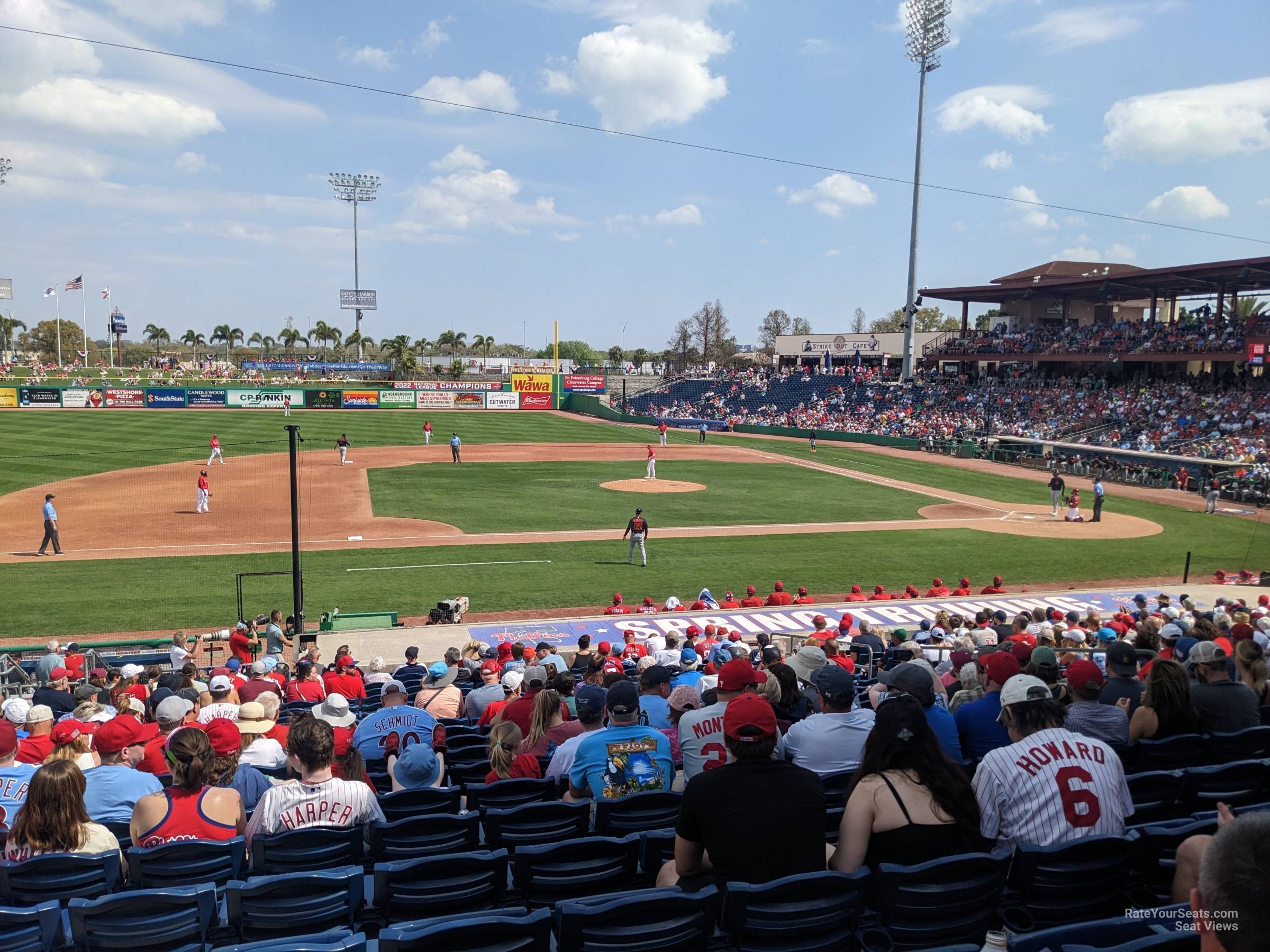 section 116, row 23 seat view  - baycare ballpark