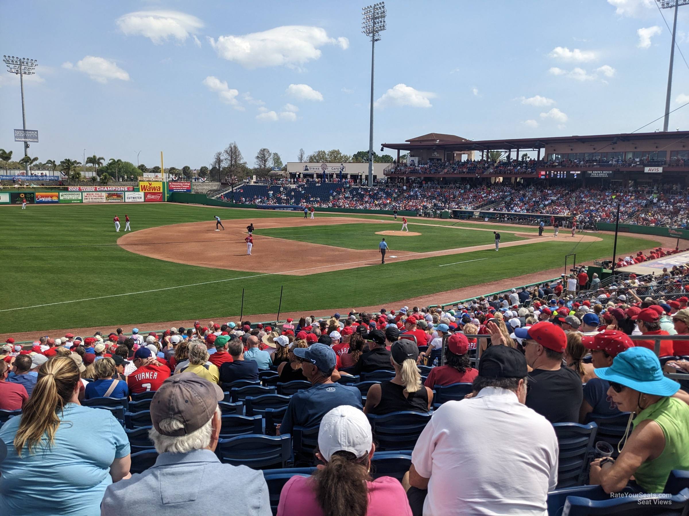 section 119, row 23 seat view  - baycare ballpark
