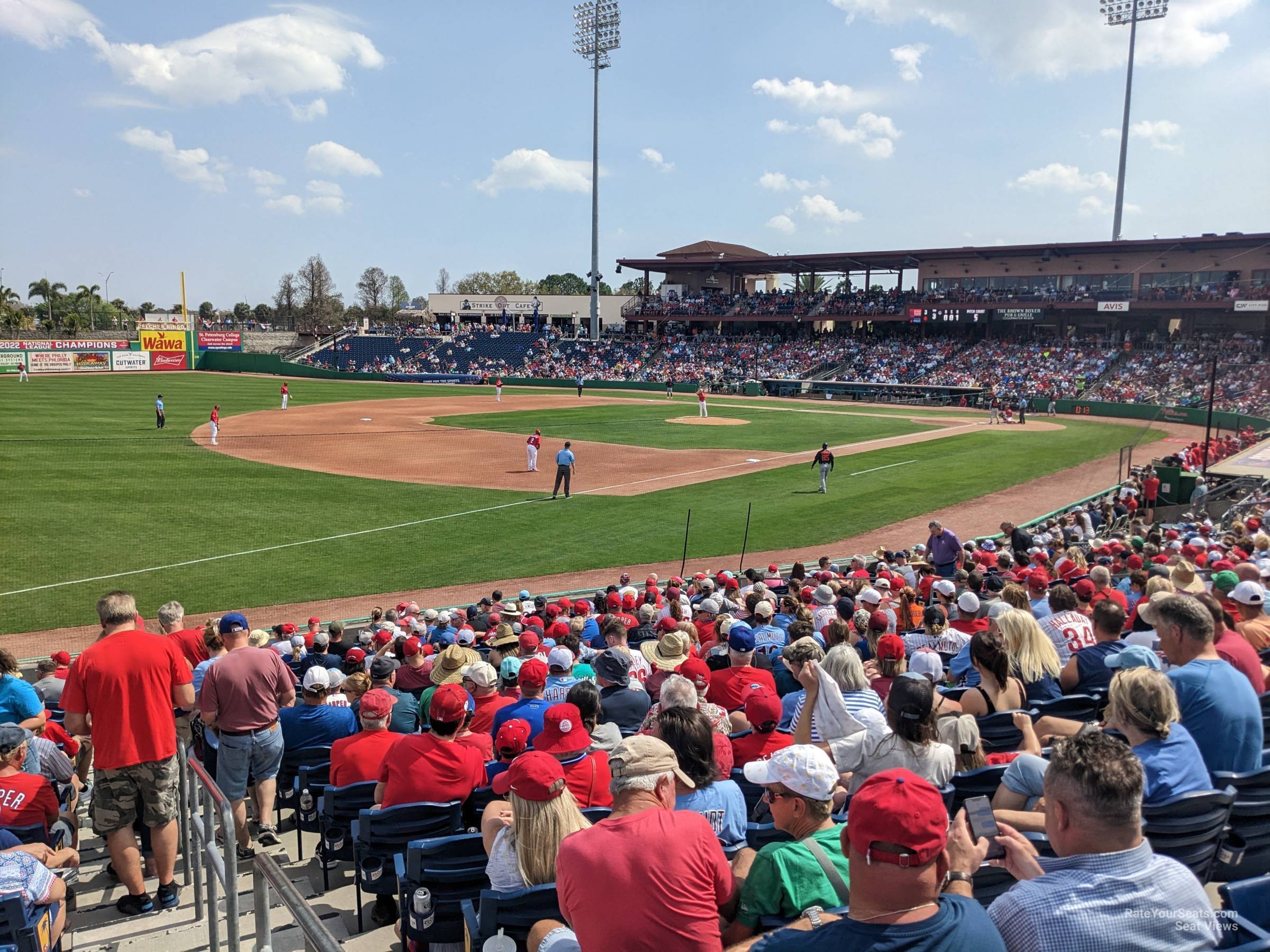 section 120, row 23 seat view  - baycare ballpark