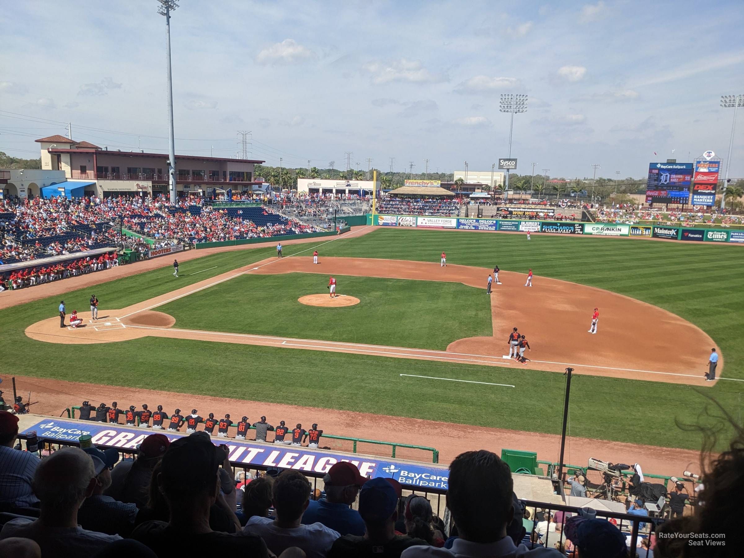 section 203, row 4 seat view  - baycare ballpark
