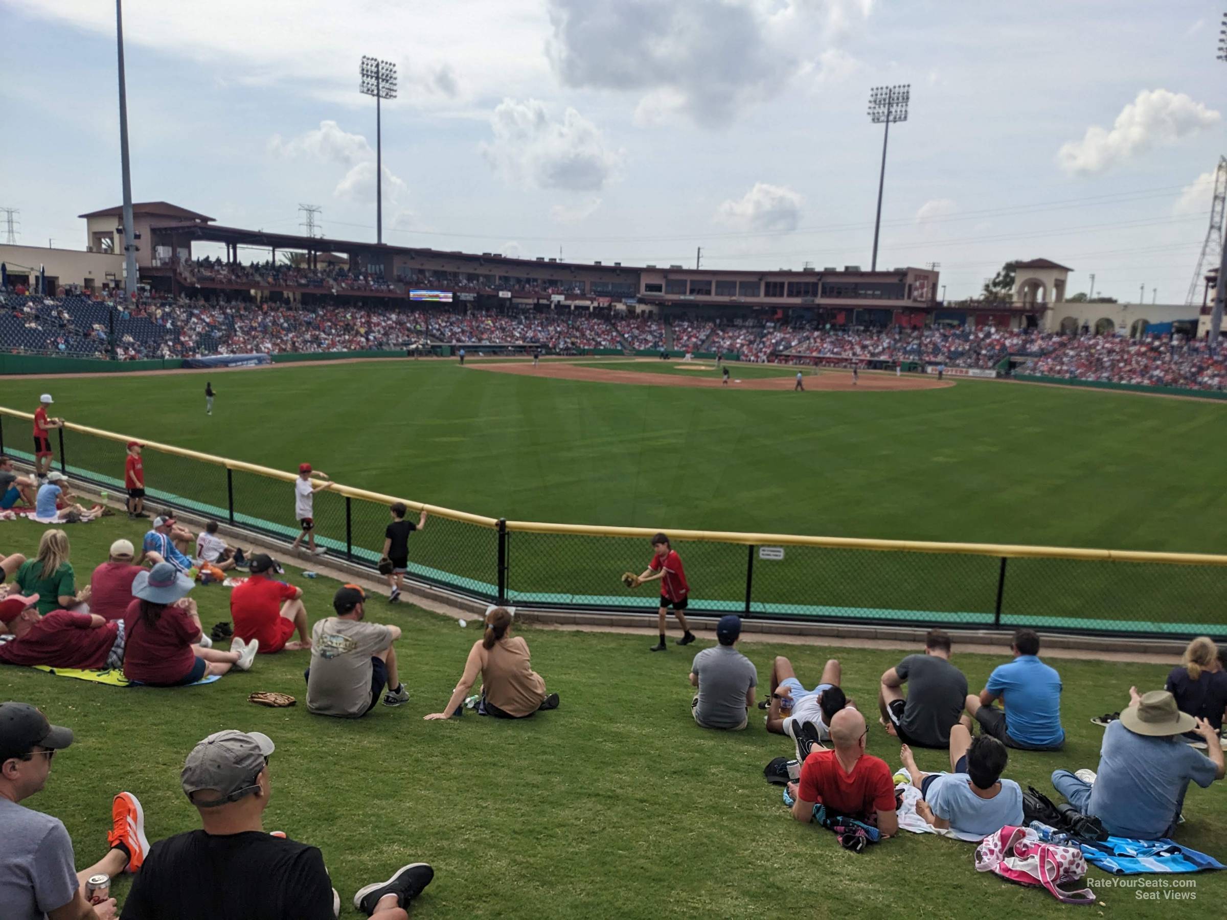 berm seat view  - baycare ballpark