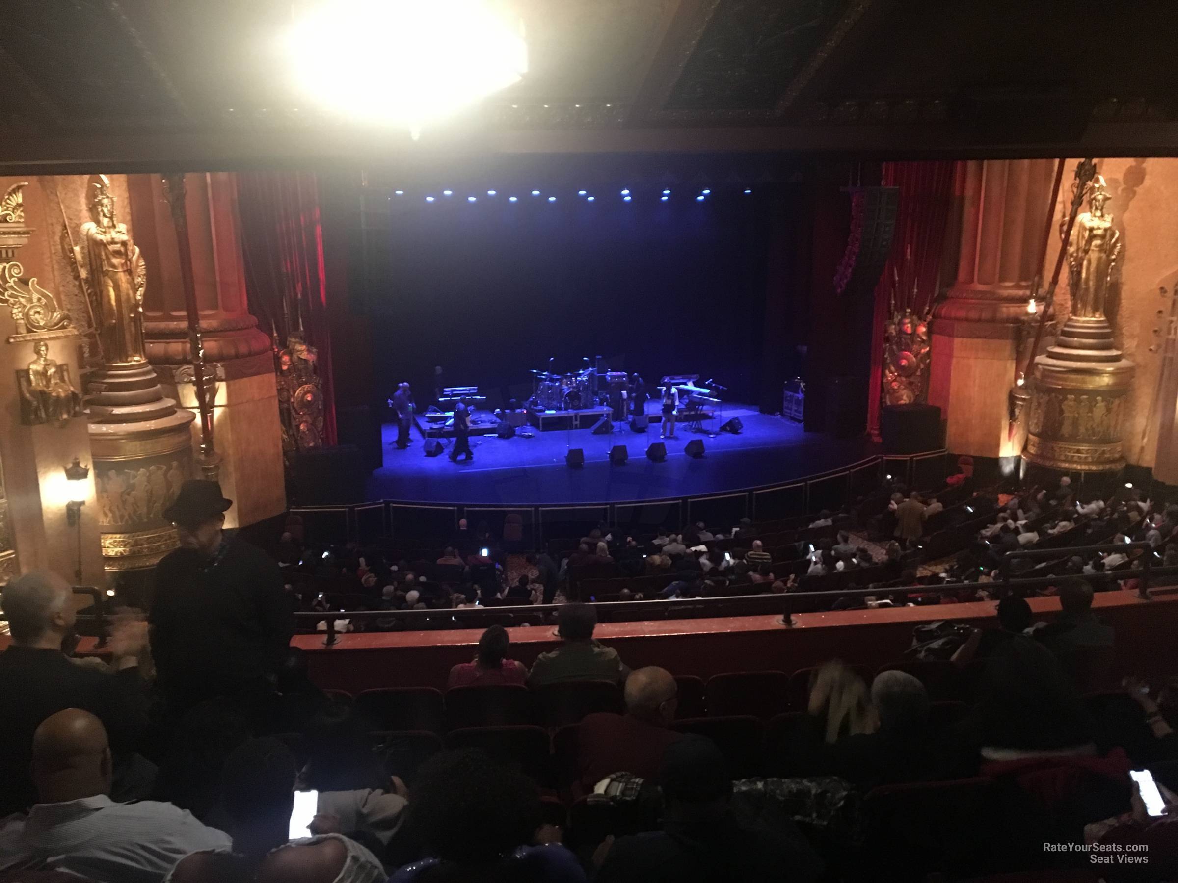 head-on concert view at Beacon Theatre