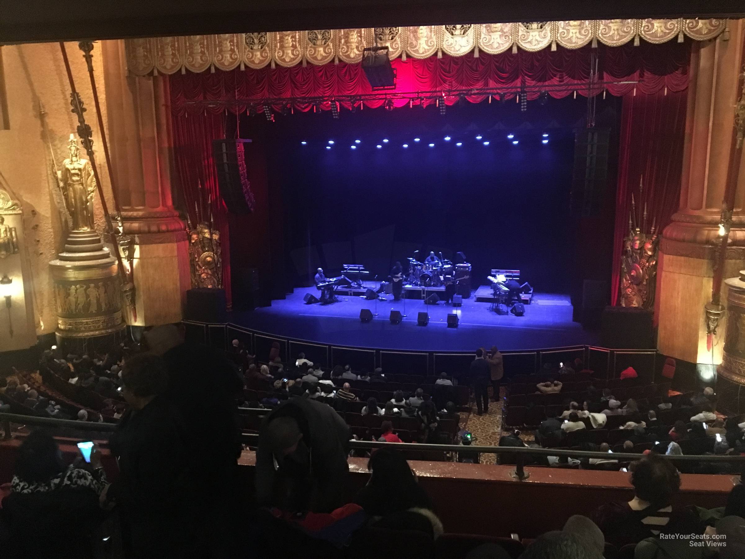 loge 2, row d seat view  - beacon theatre