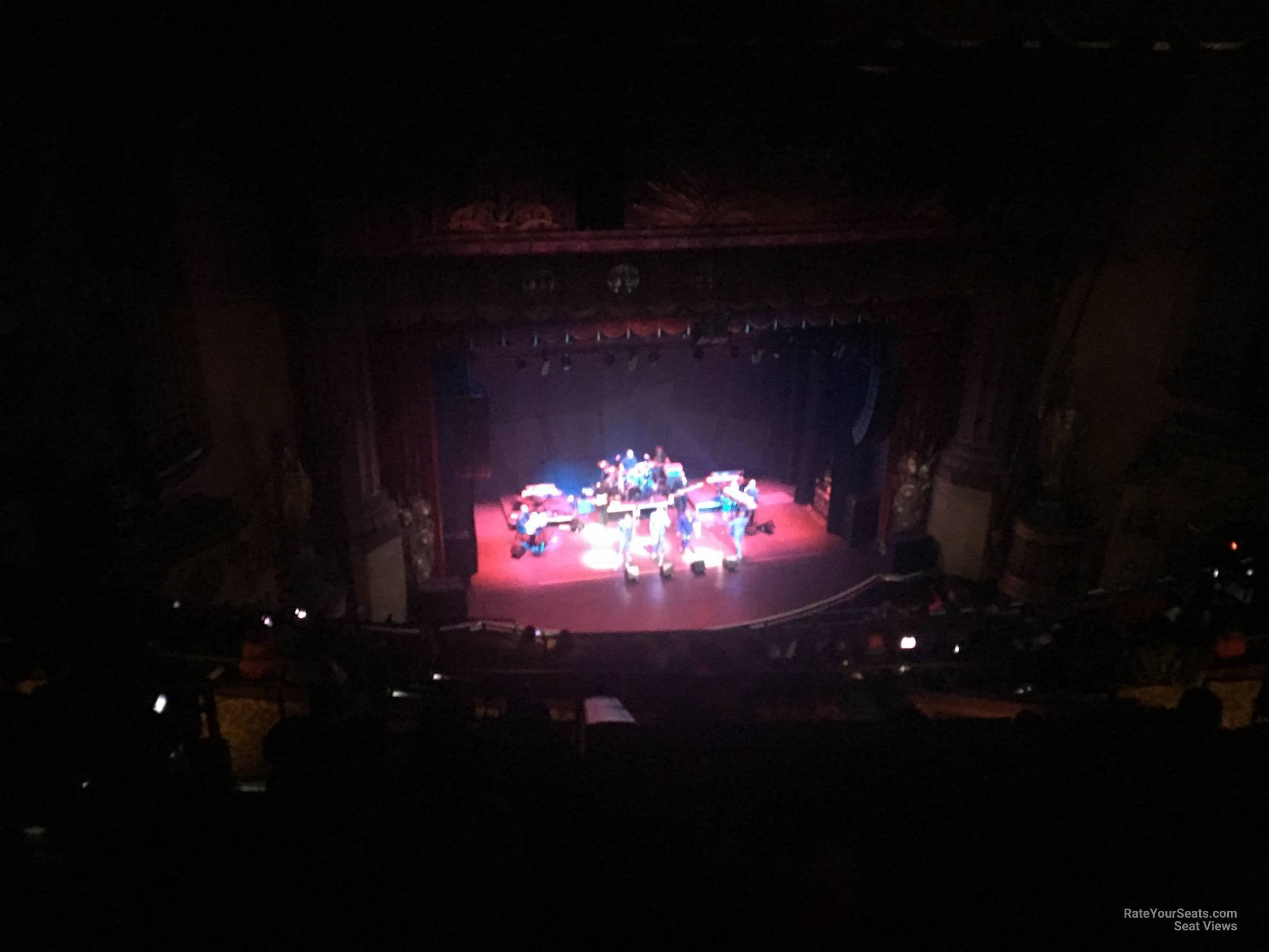 upper balcony 1, row h seat view  - beacon theatre