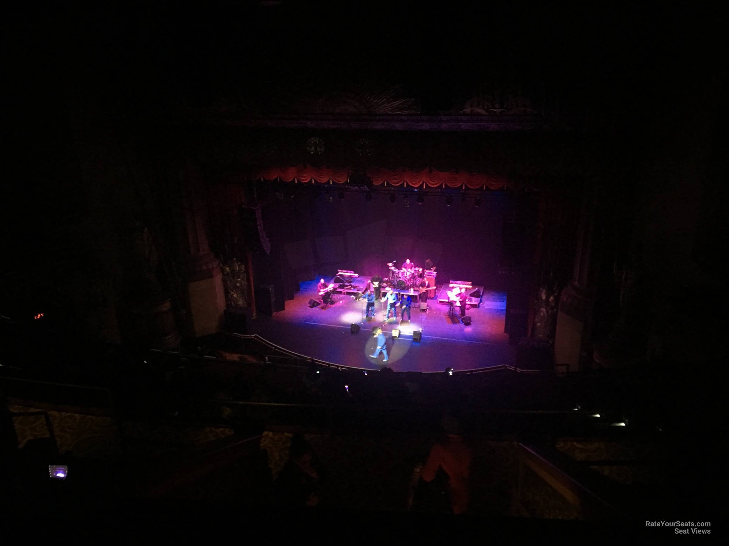 upper balcony 2, row h seat view  - beacon theatre