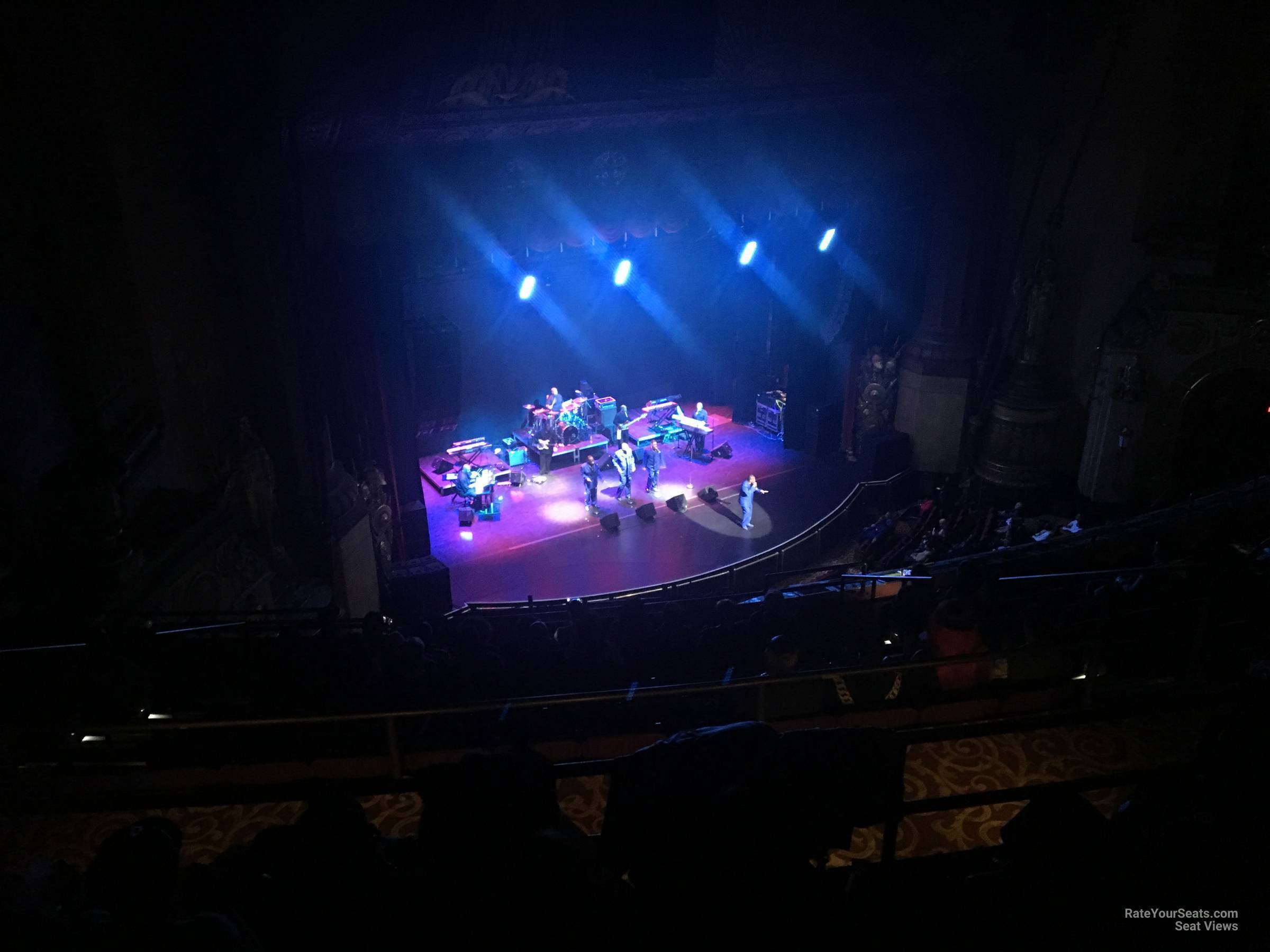 upper balcony 3, row h seat view  - beacon theatre