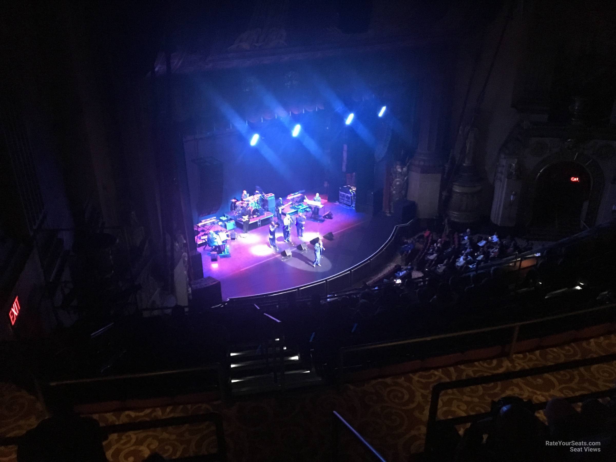 upper balcony 5, row h seat view  - beacon theatre