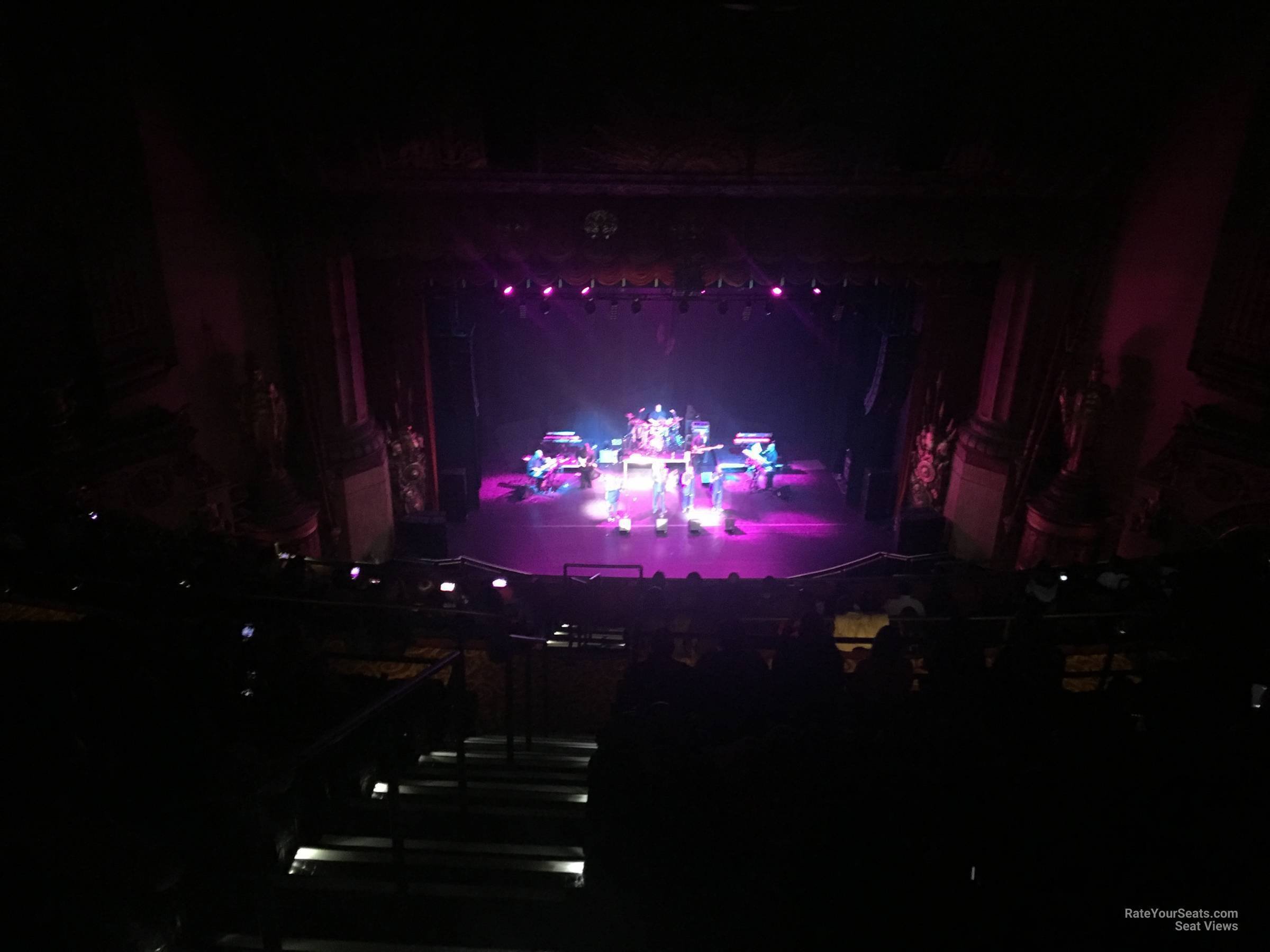 upper balcony center, row h seat view  - beacon theatre