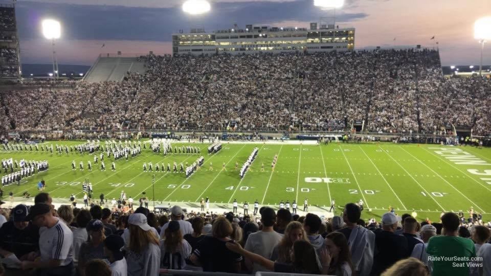 section egu, row 44 seat view  - beaver stadium