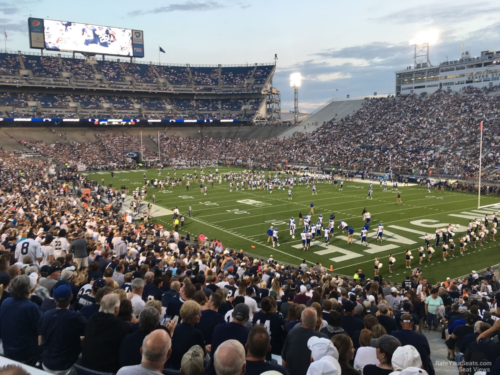 beaver stadium section nl rateyourseats com psu football seating chart