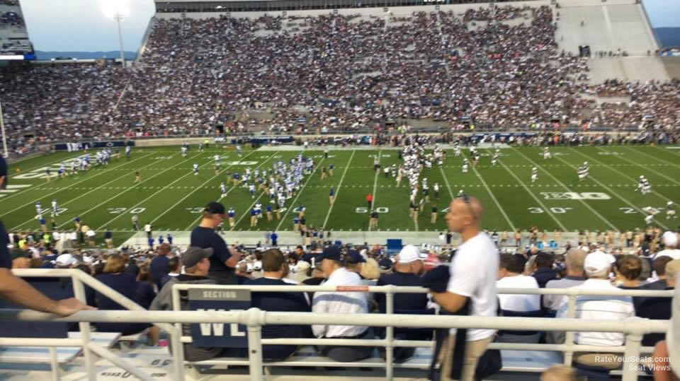 section weu, row 44 seat view  - beaver stadium