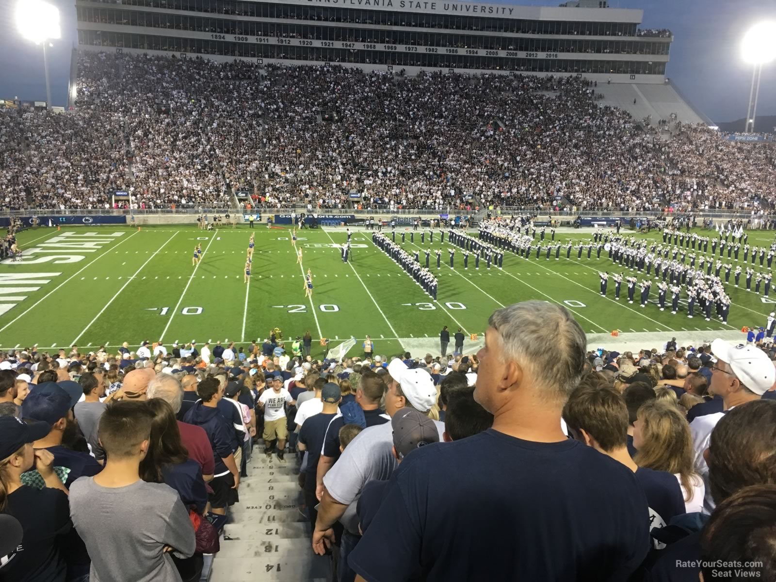 section wg, row 25 seat view  - beaver stadium