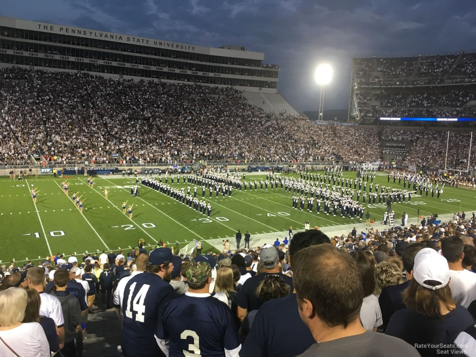 section wh, row 25 seat view  - beaver stadium