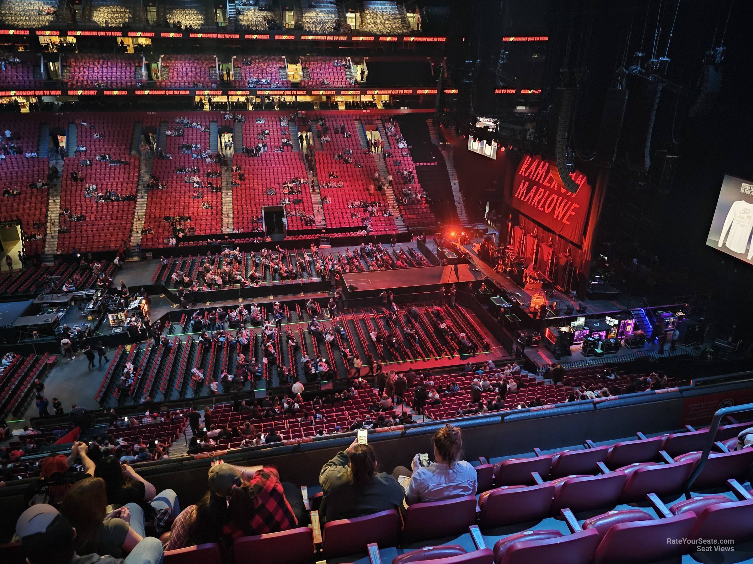 section 213, row e seat view  for concert - bell centre