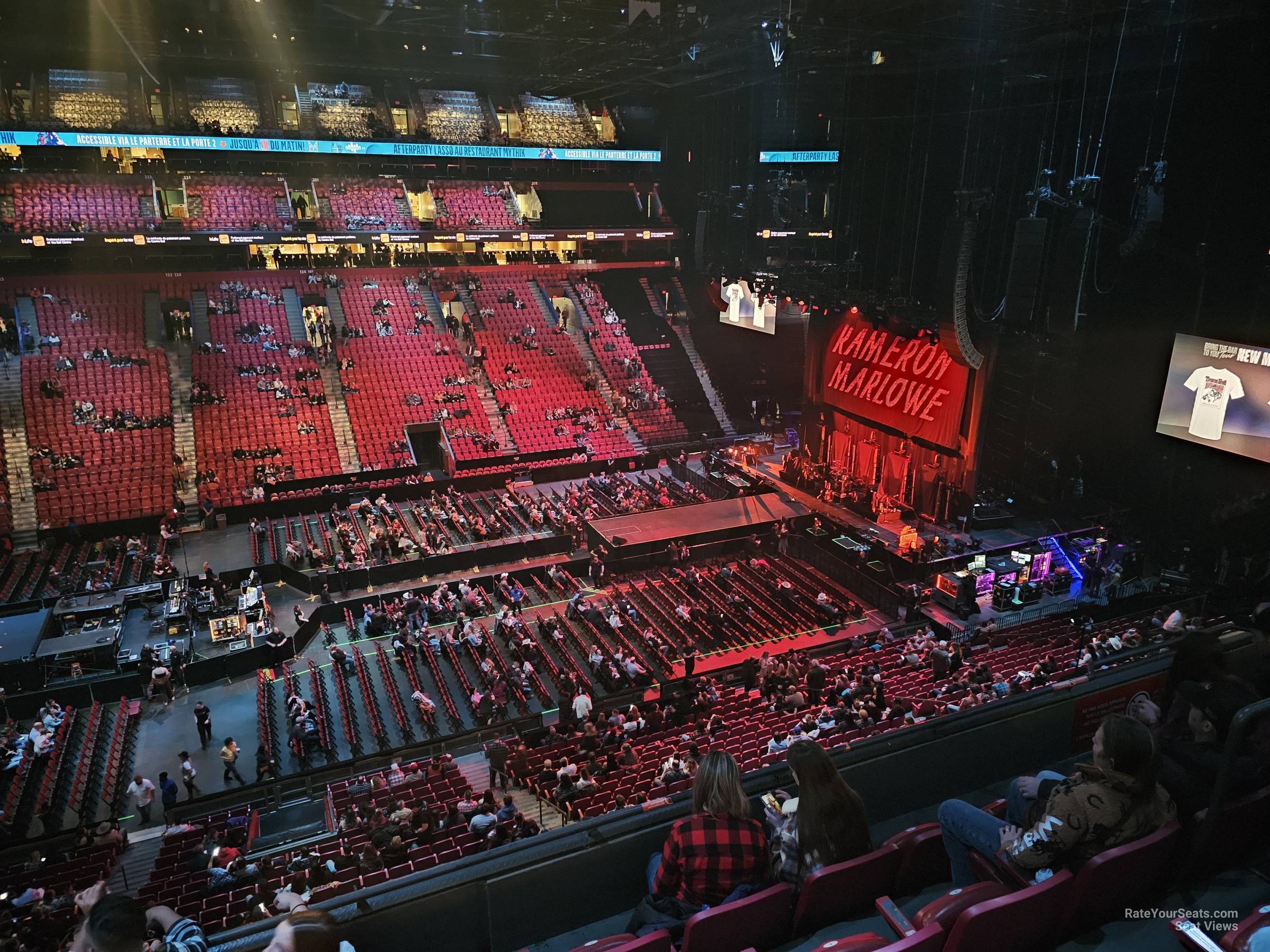 section 214, row e seat view  for concert - bell centre