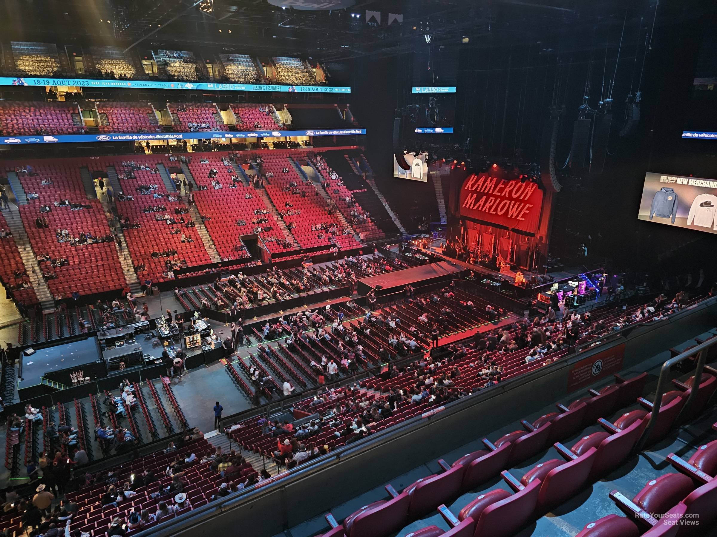section 215, row e seat view  for concert - bell centre