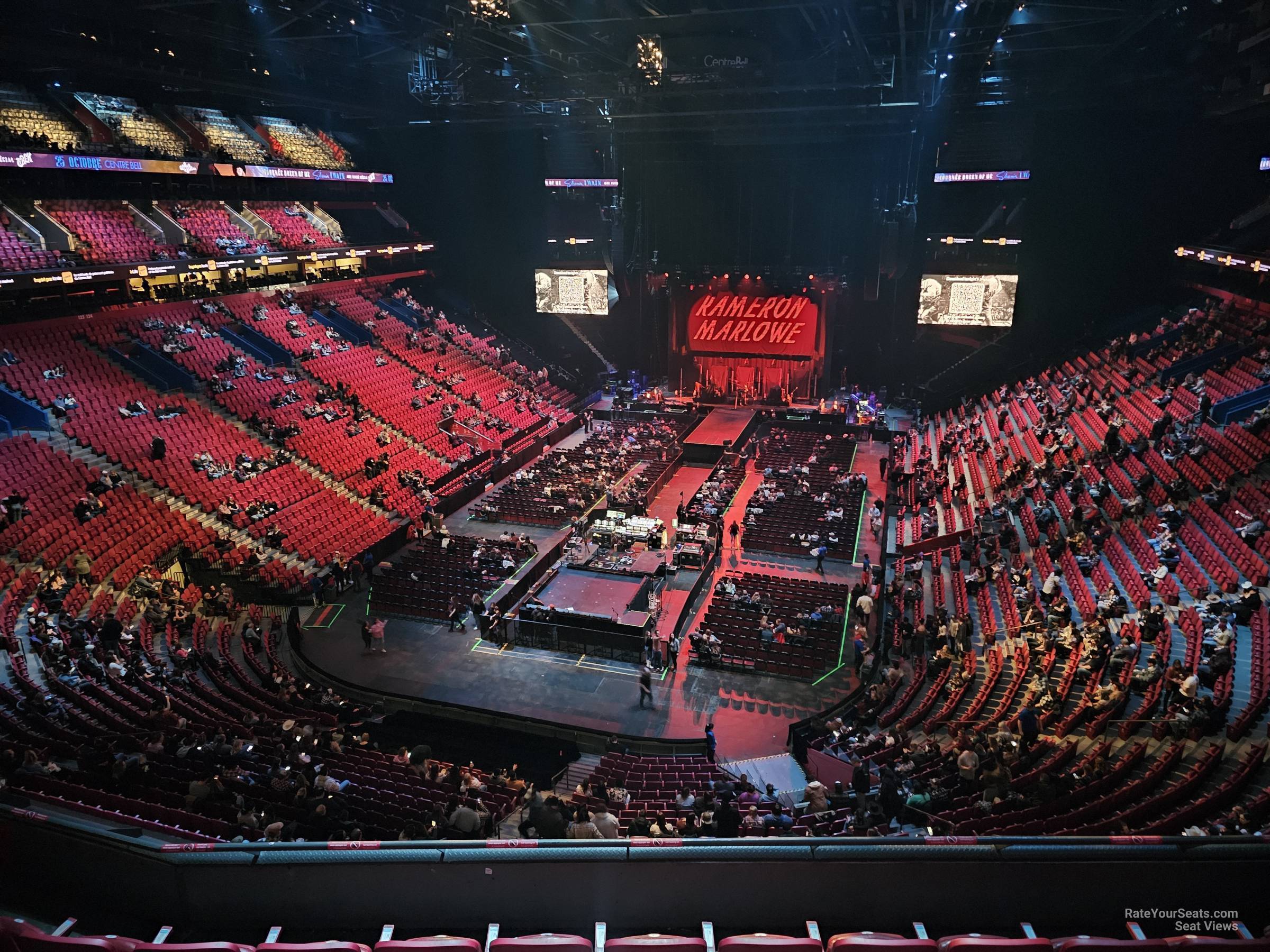 section 218, row e seat view  for concert - bell centre