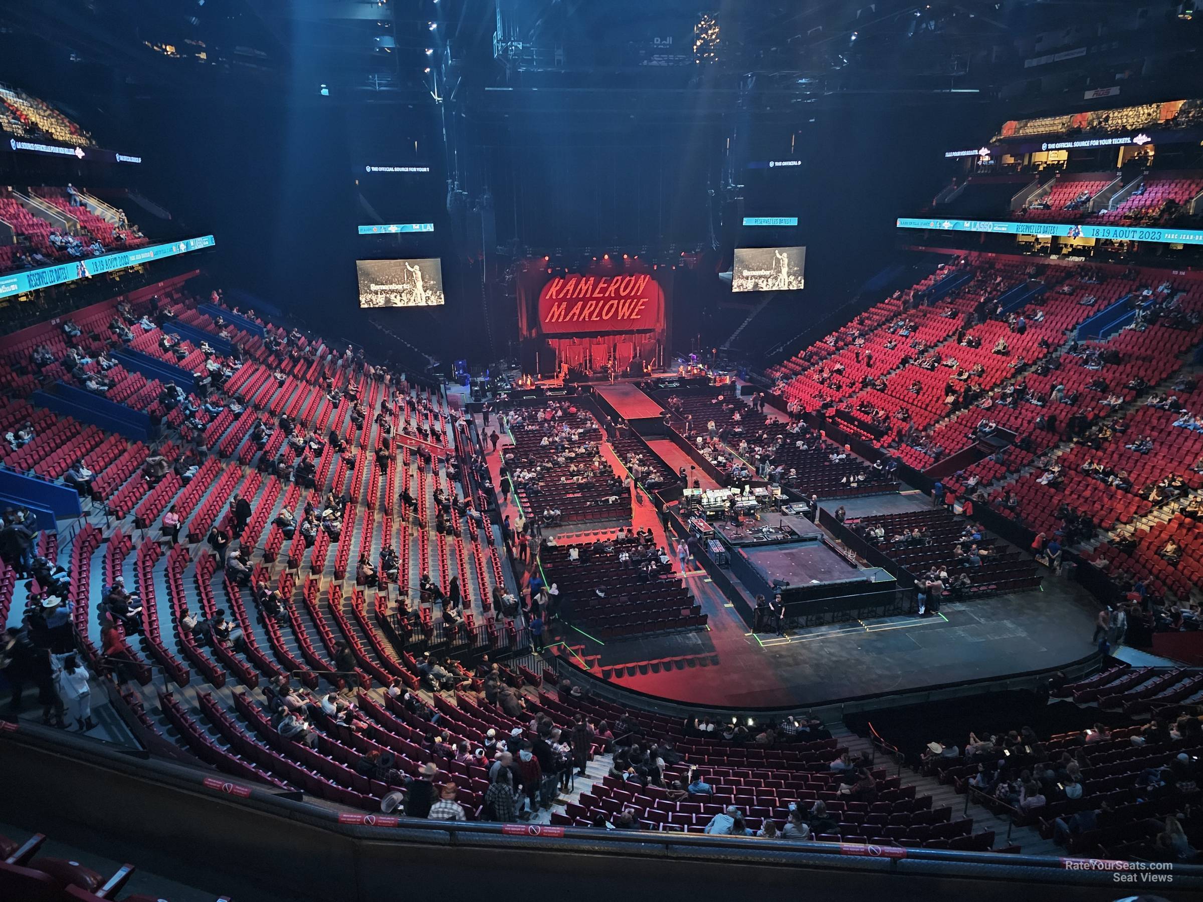 section 220, row e seat view for concert - bell centre