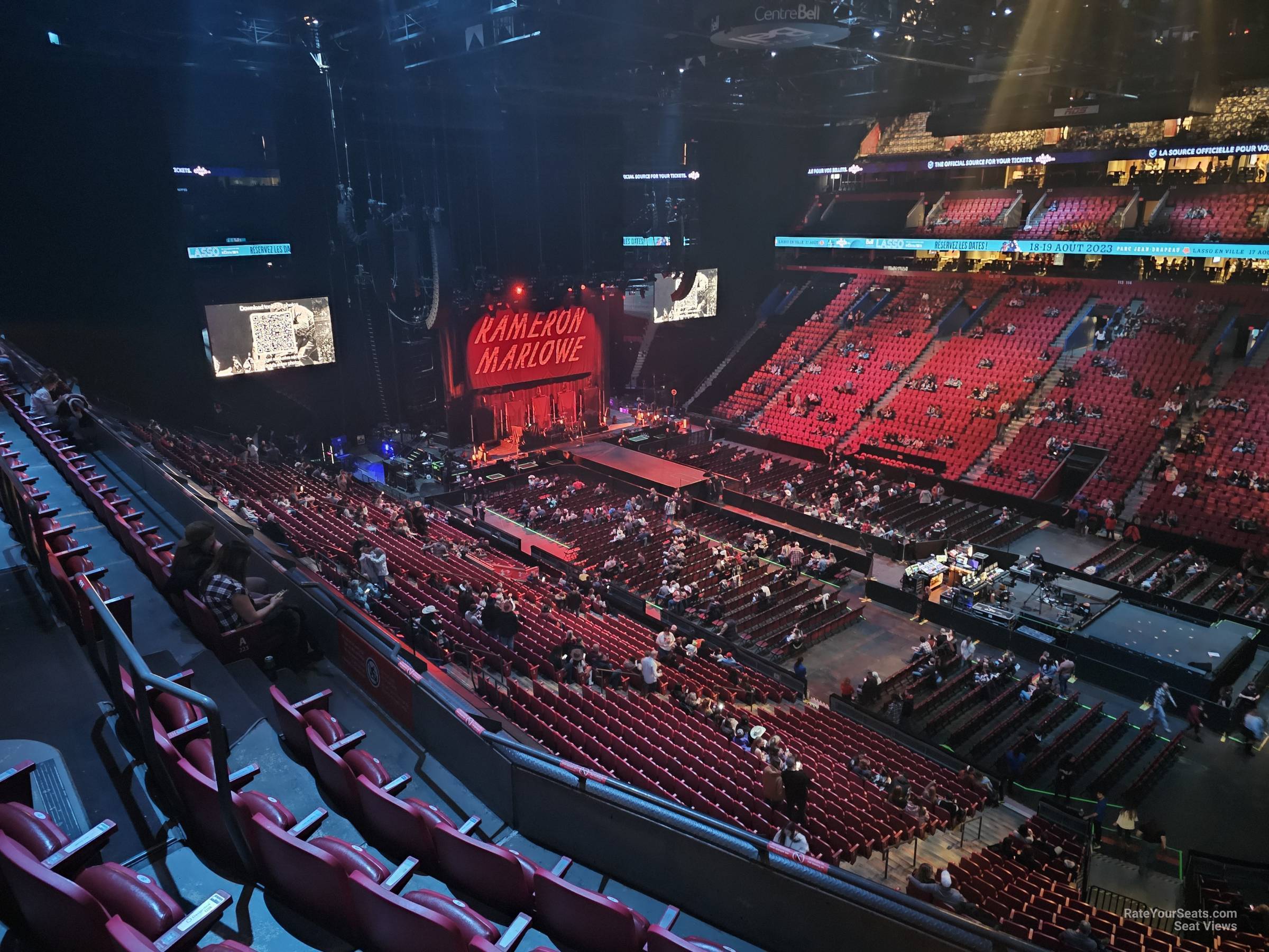 section 222, row e seat view  for concert - bell centre