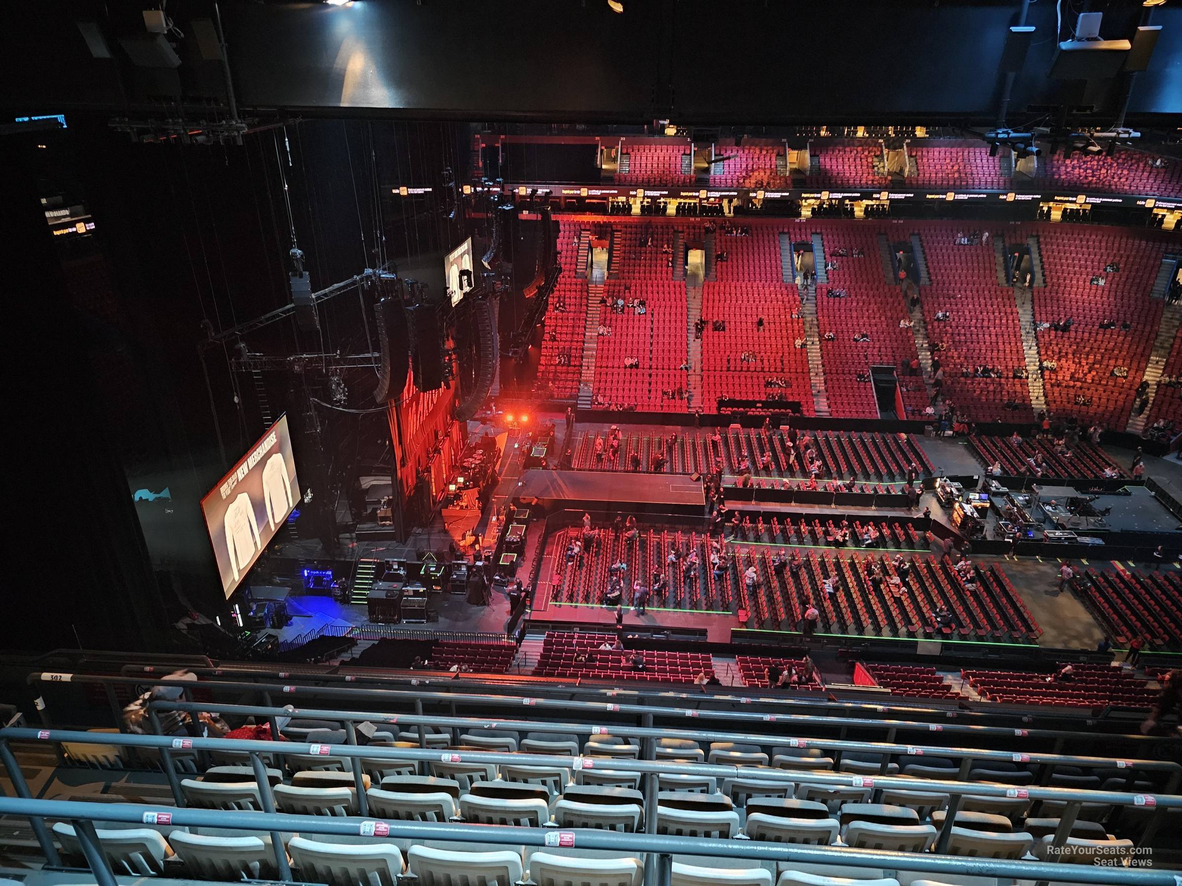 section 302, row b seat view  for concert - bell centre