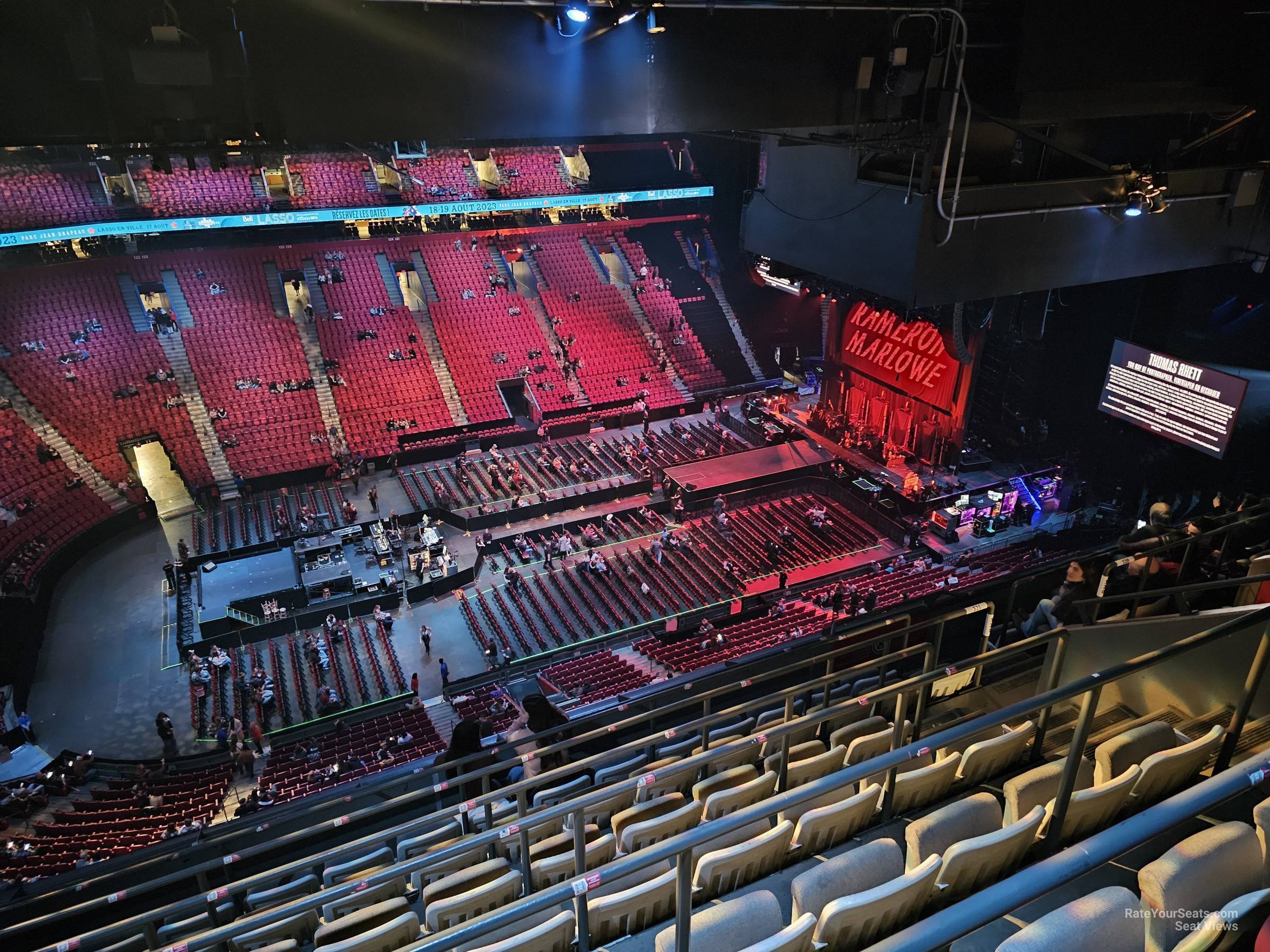 section 321, row b seat view  for concert - bell centre