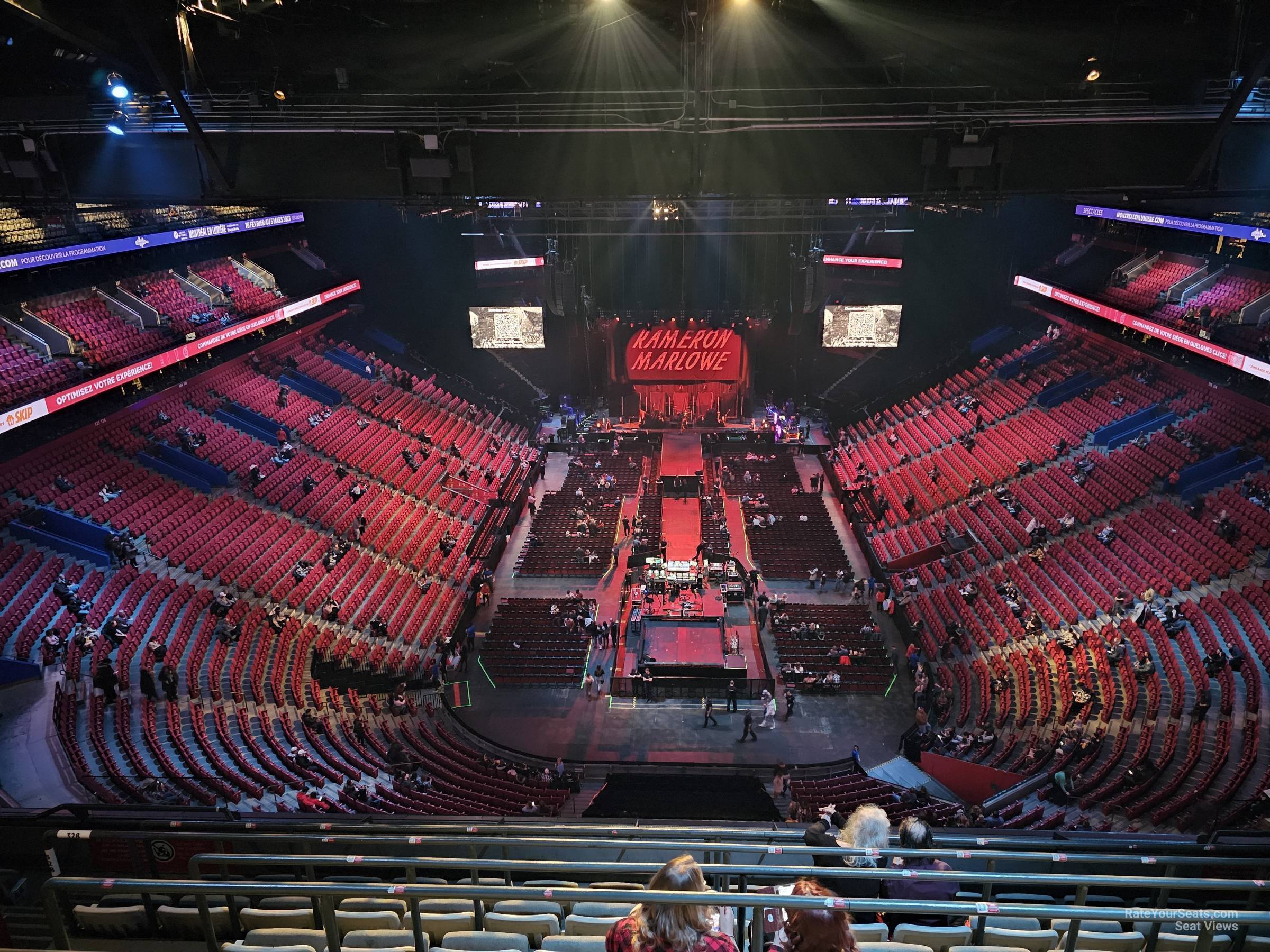 section 328, row b seat view  for concert - bell centre