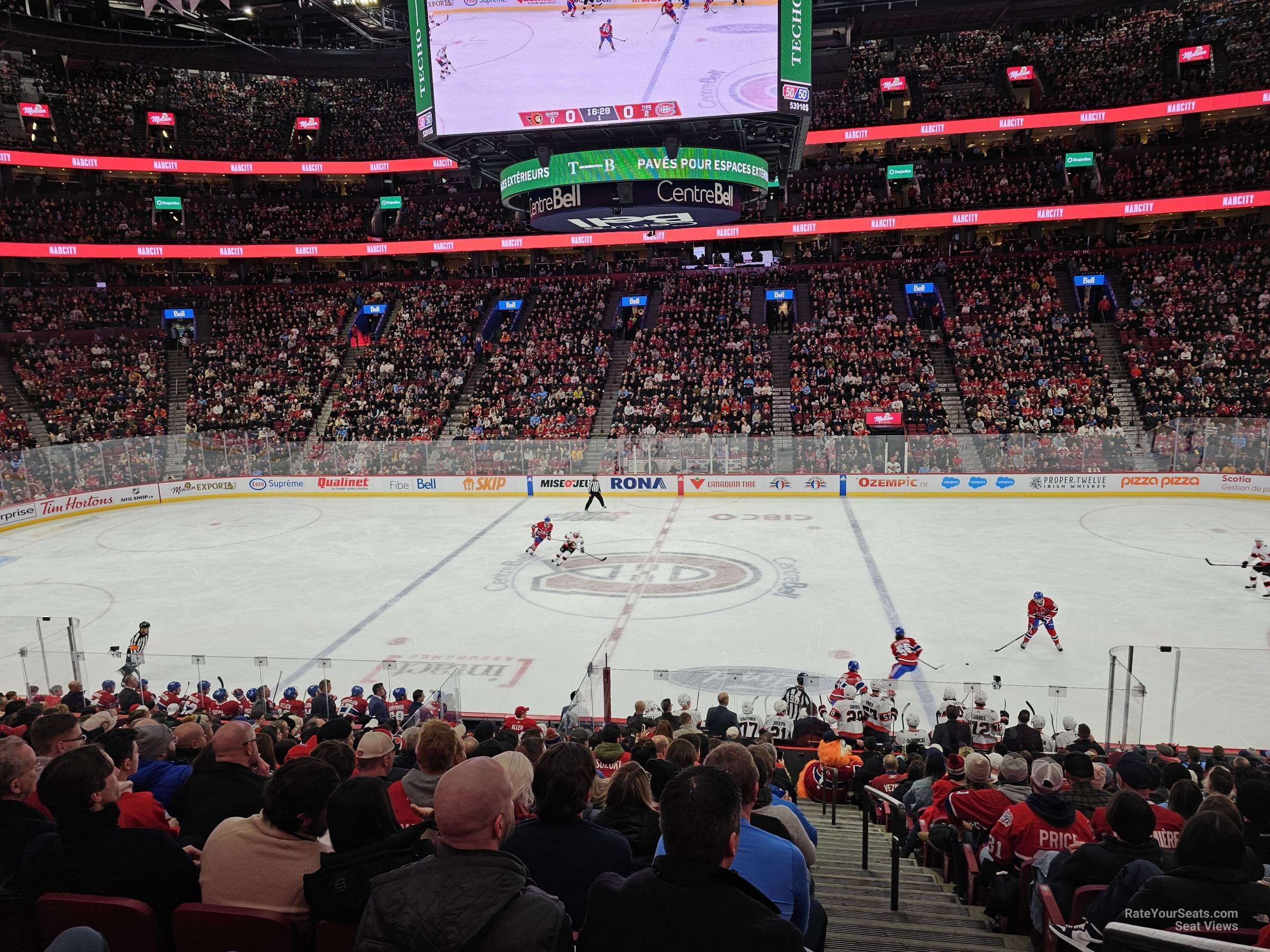 section 101, row n seat view  for hockey - bell centre