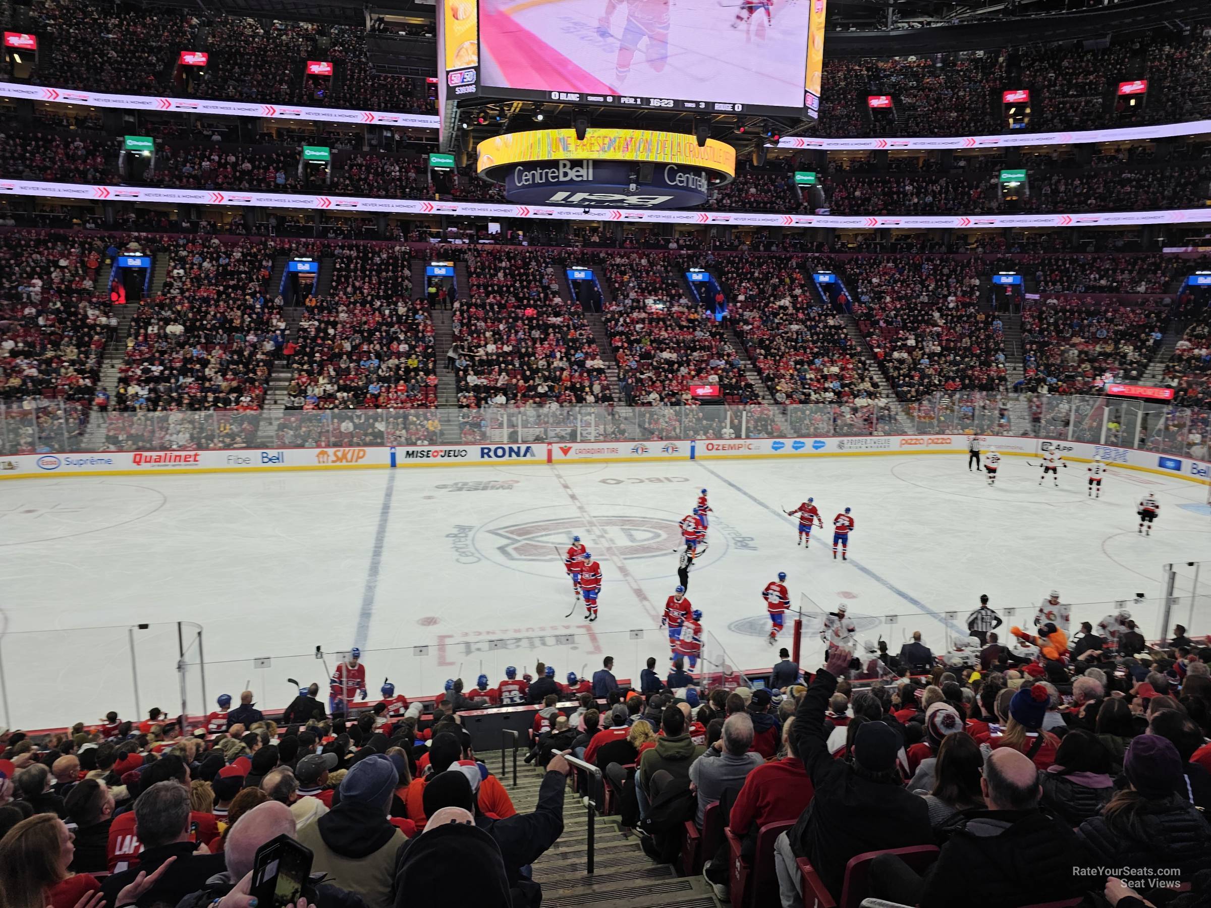 section 102, row n seat view  for hockey - bell centre
