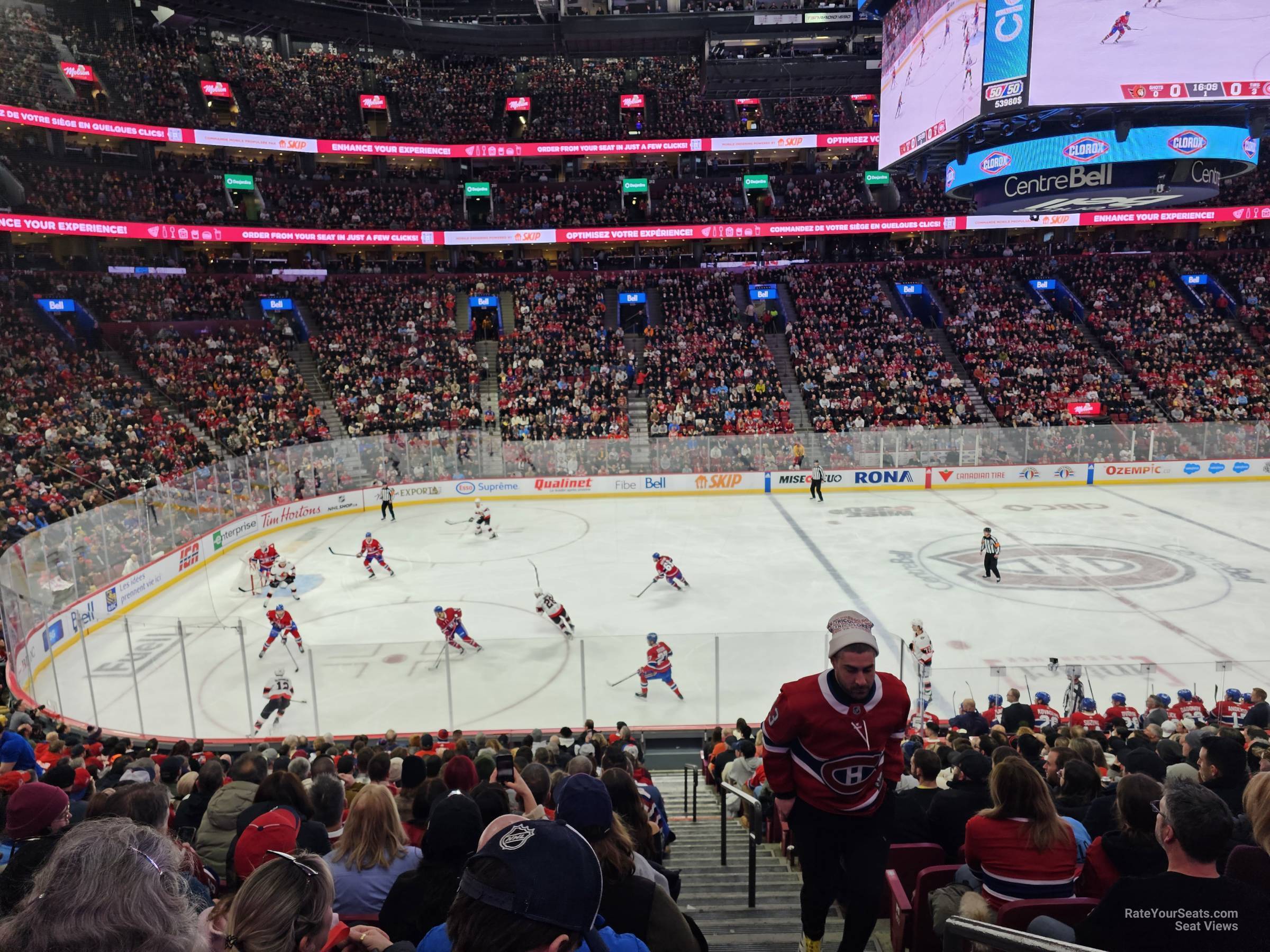 section 103, row n seat view  for hockey - bell centre