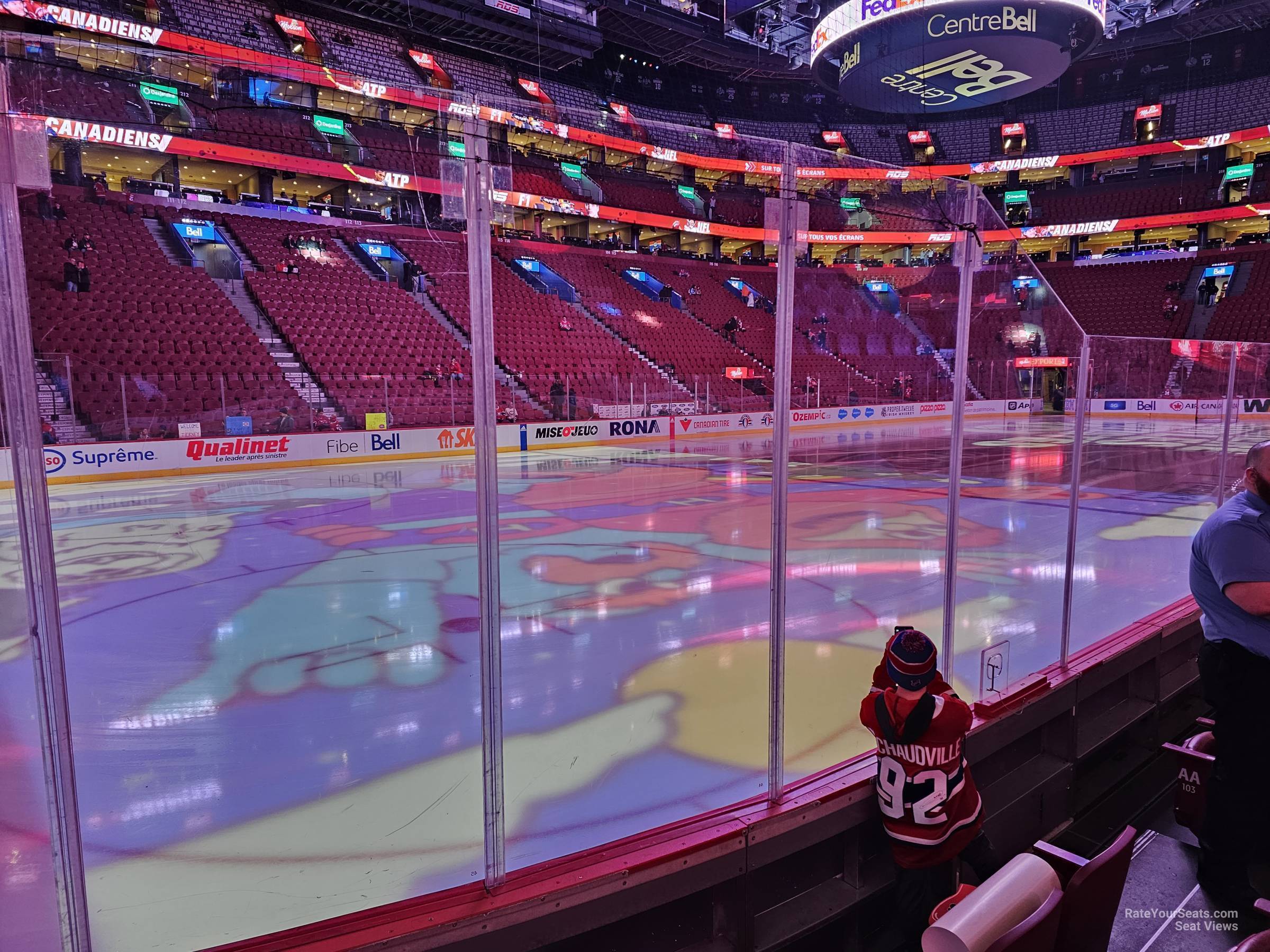 section 104, row dd seat view  for hockey - bell centre
